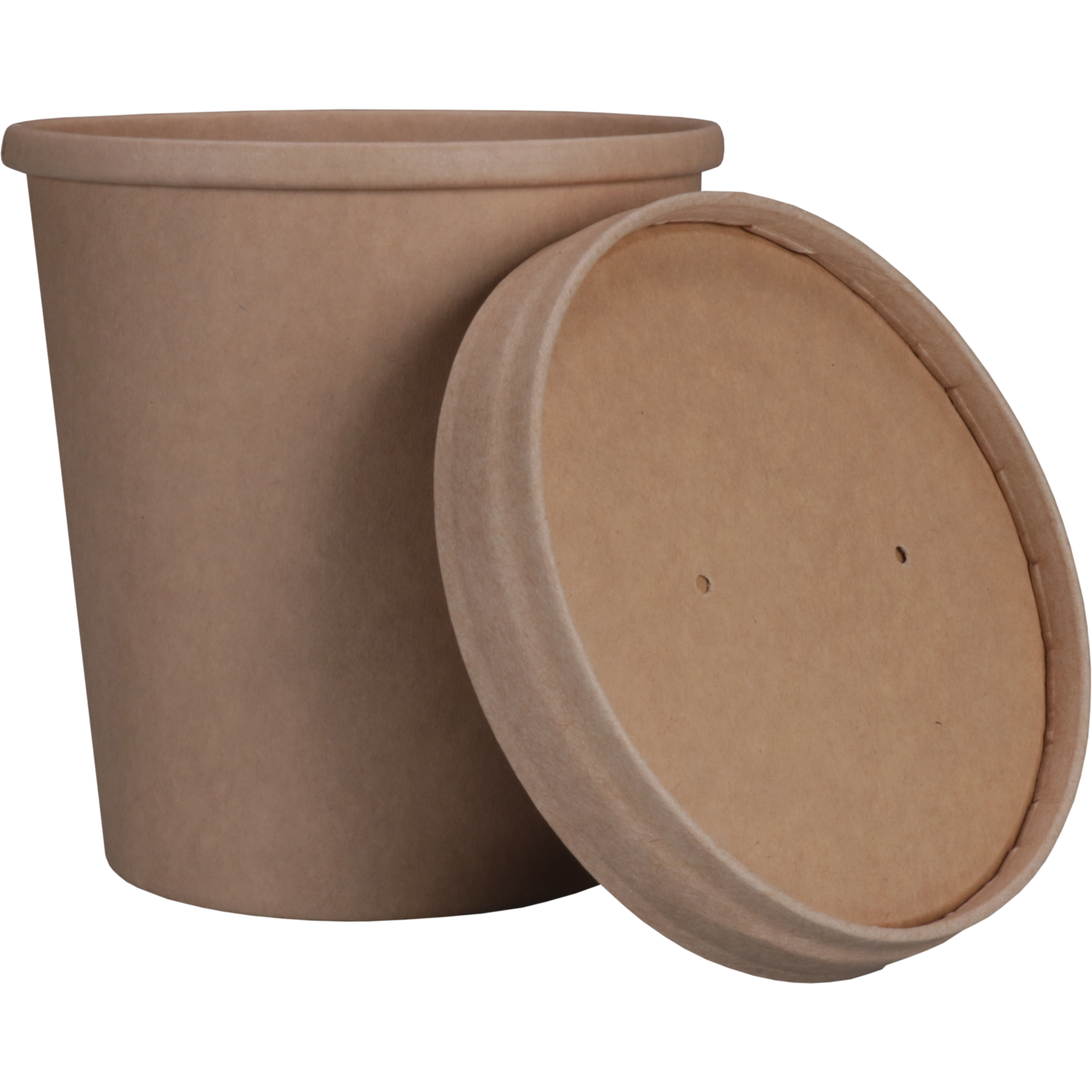 Depa, Soepbeker, incl. deksel, Karton + PP, 400ml, 16oz, Ø97mm, bruin 2