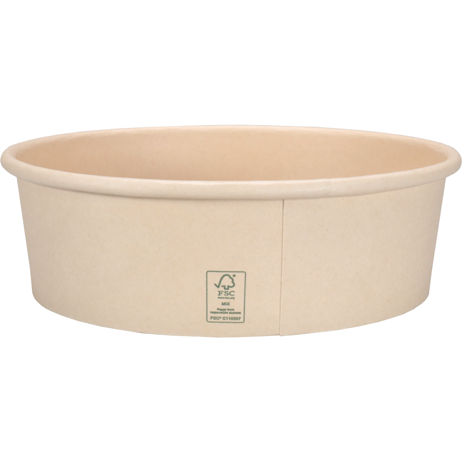Maaltijdbowl, 500ml, 150mm, 45mm, karton + PE, naturel 2