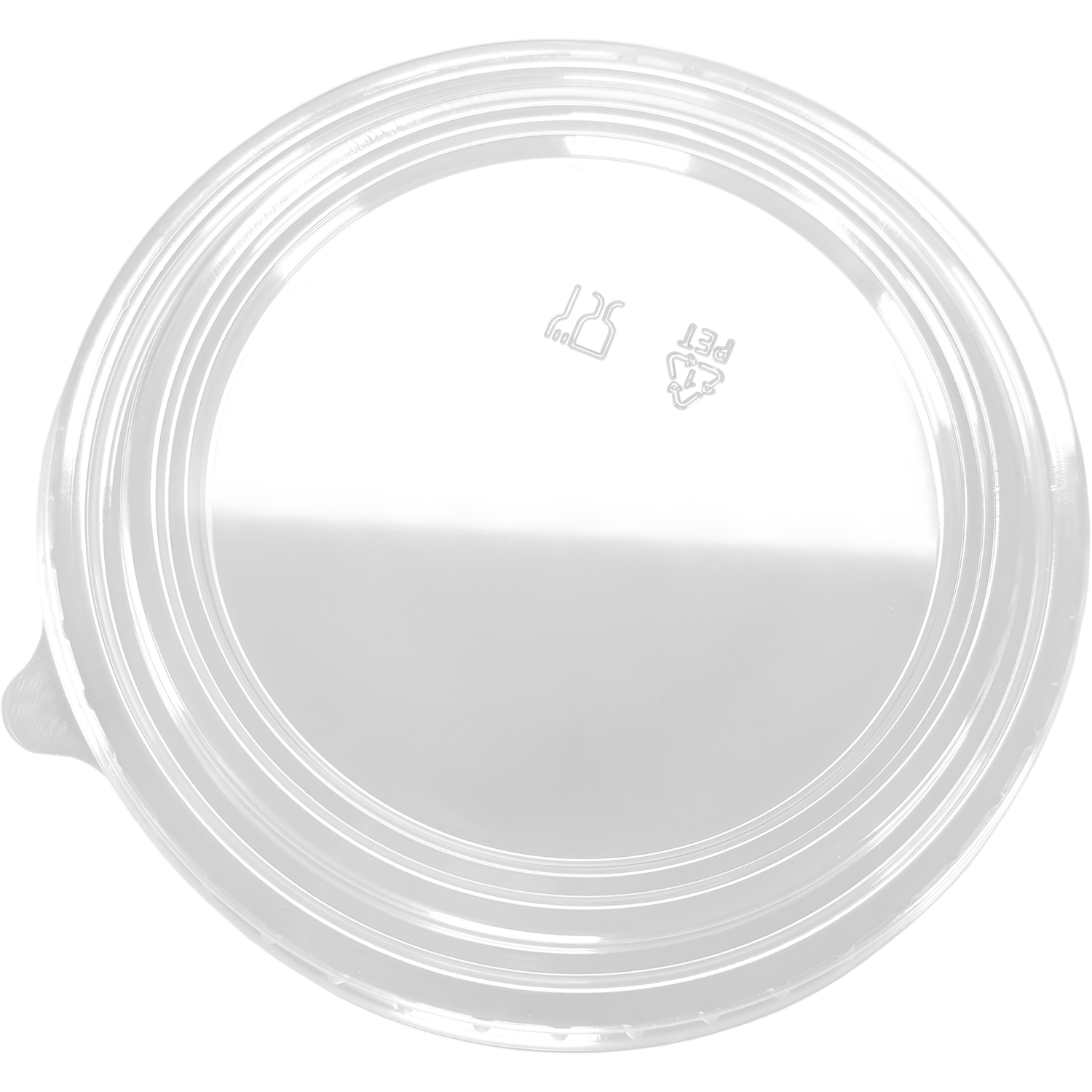Deksel, PET, rond, Ø185mm, transparant 3