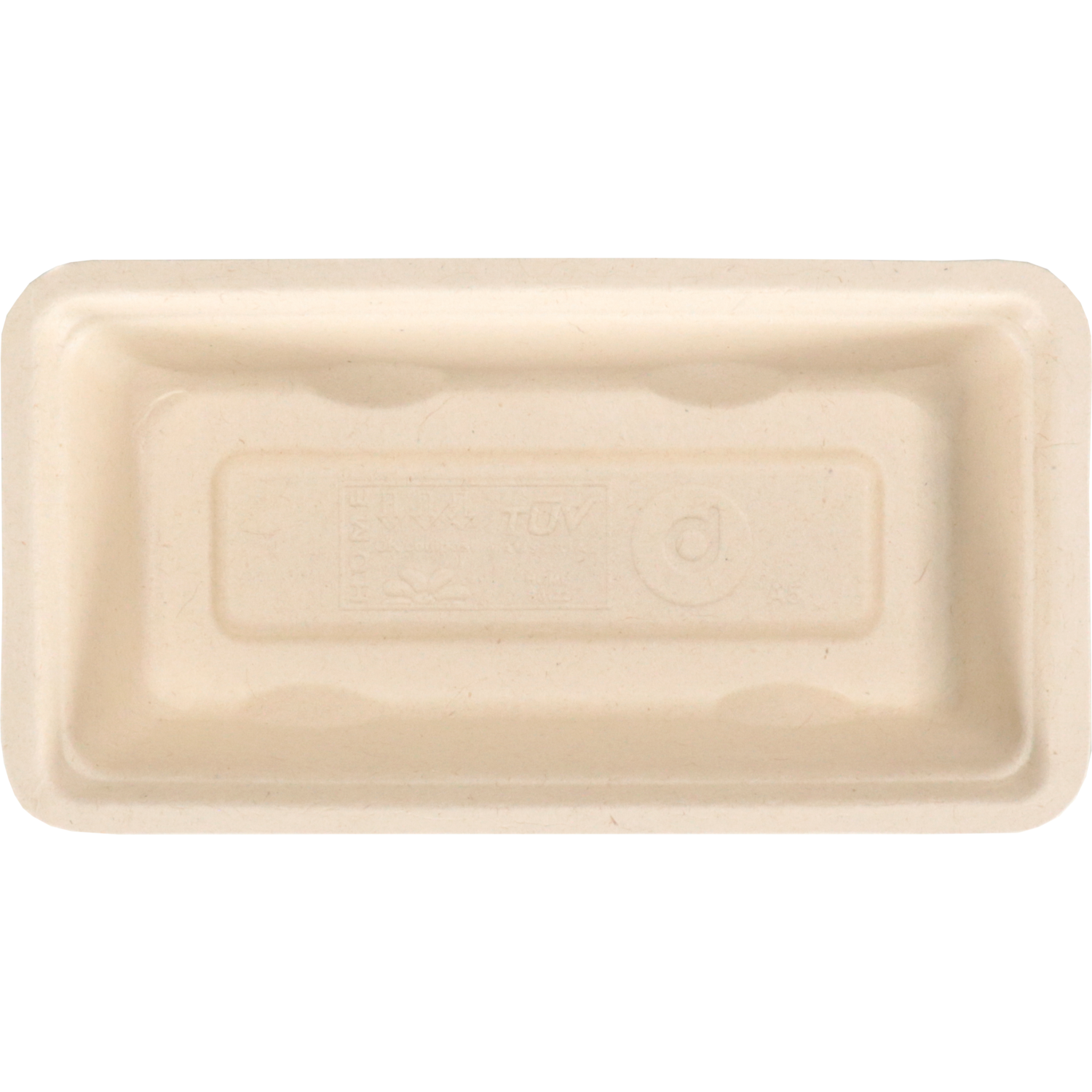 Depa Bak, Bagasse (suikerrietpulp), A5, snackbak, 150x77x30mm, naturel 3