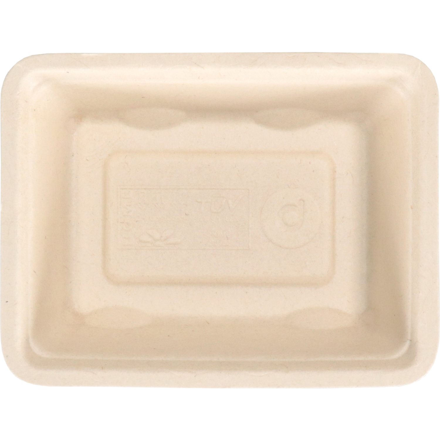 Depa Bak, Bagasse (suikerrietpulp), A7, snackbak, 123x93x32mm, naturel 3