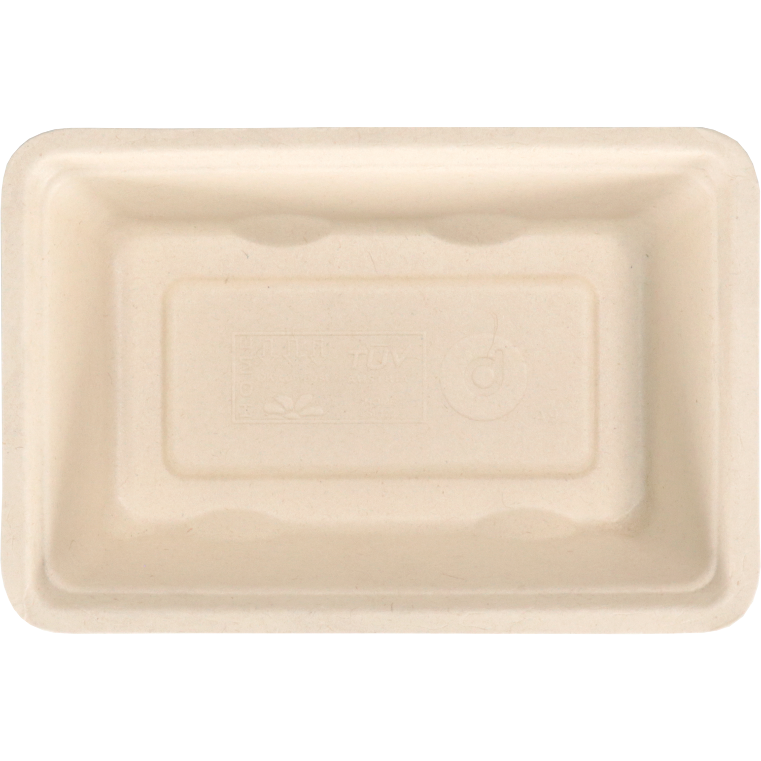 Depa Bak, Bagasse (suikerrietpulp), A9, snackbak, 145x97x36mm, naturel 3