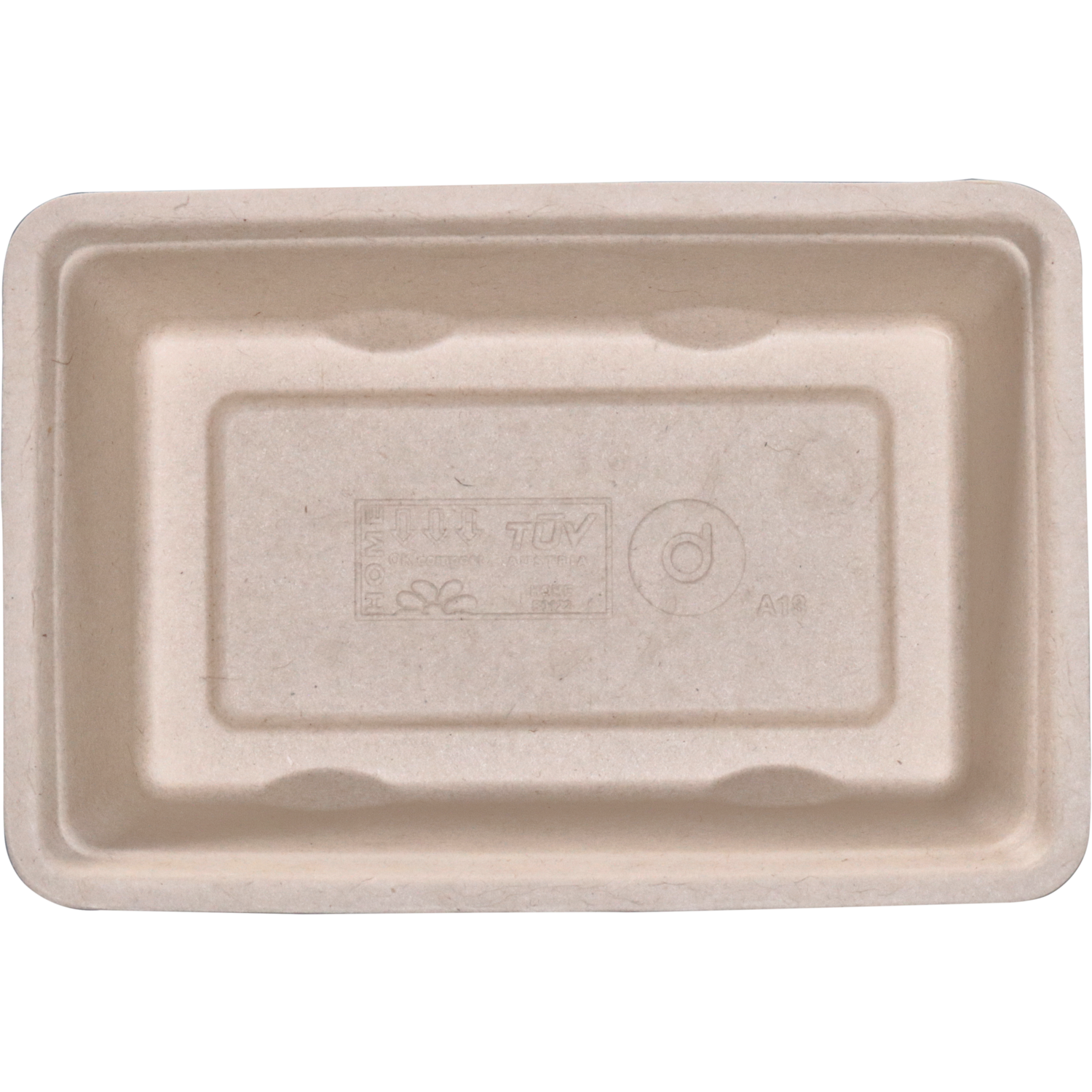 Depa Bak, Bagasse (suikerrietpulp), A13, snackbak, 163x110x36mm, naturel 3
