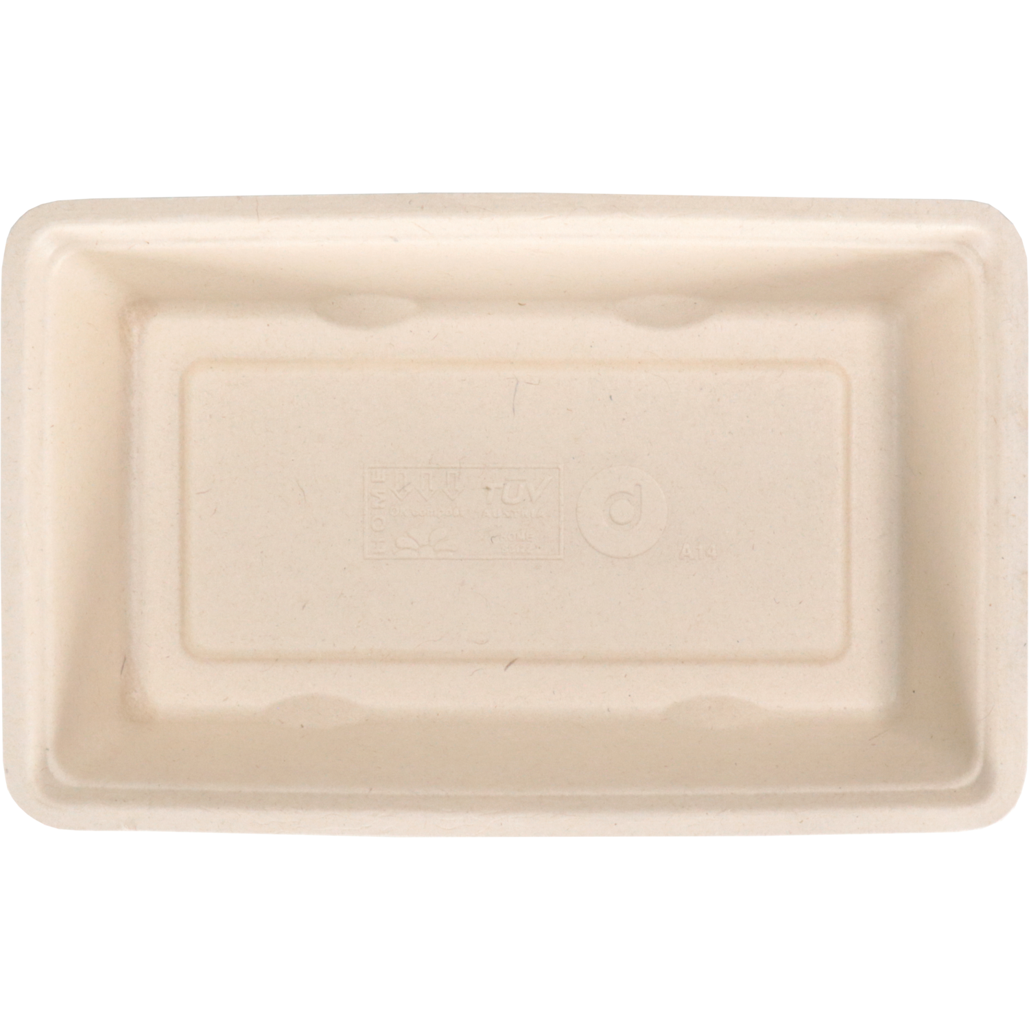 Depa Bak, Bagasse (suikerrietpulp), A14, snackbak, 190x118x36mm, naturel 3