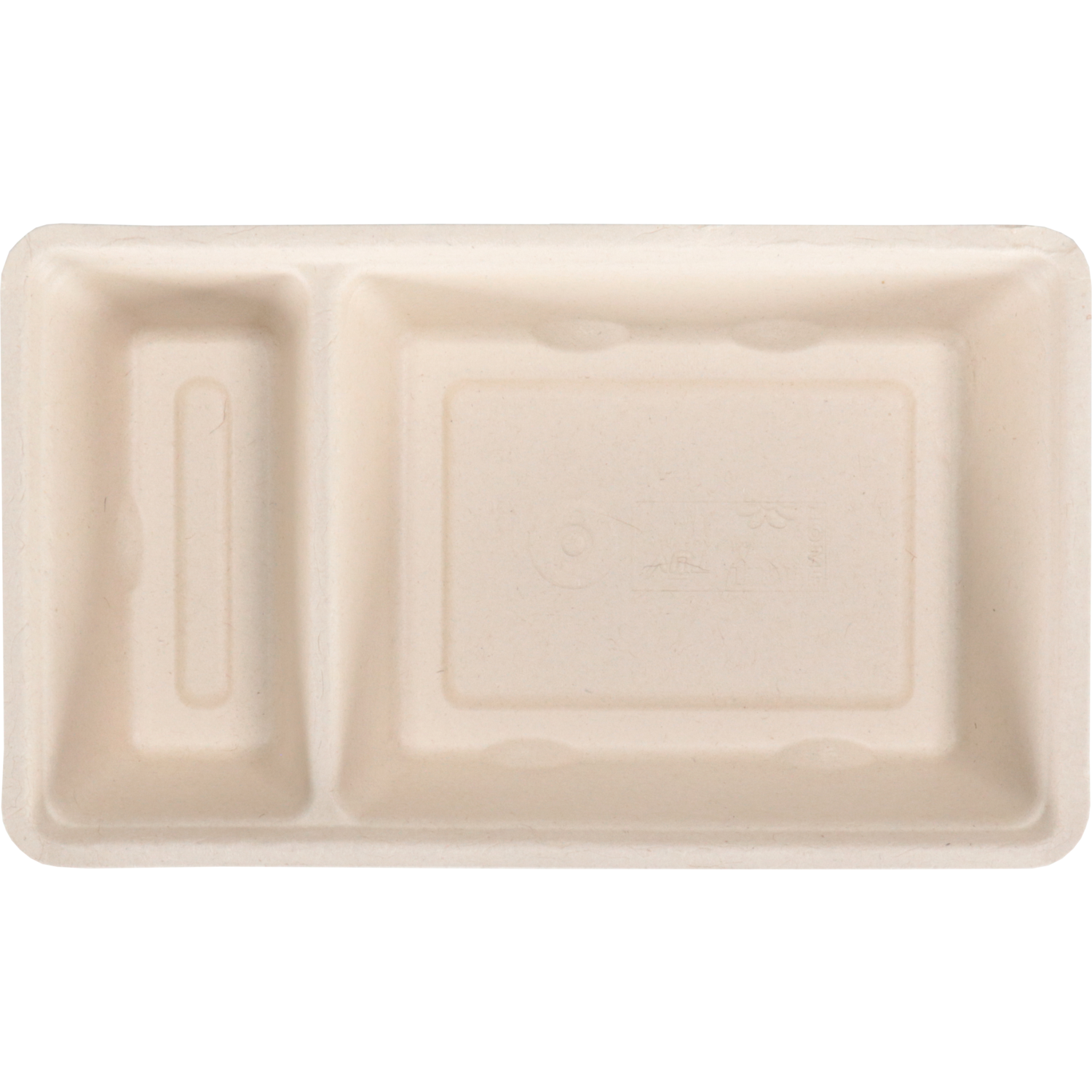 Depa Bak, Bagasse (suikerrietpulp), A20, snackbak, 205x120x36mm, naturel 3