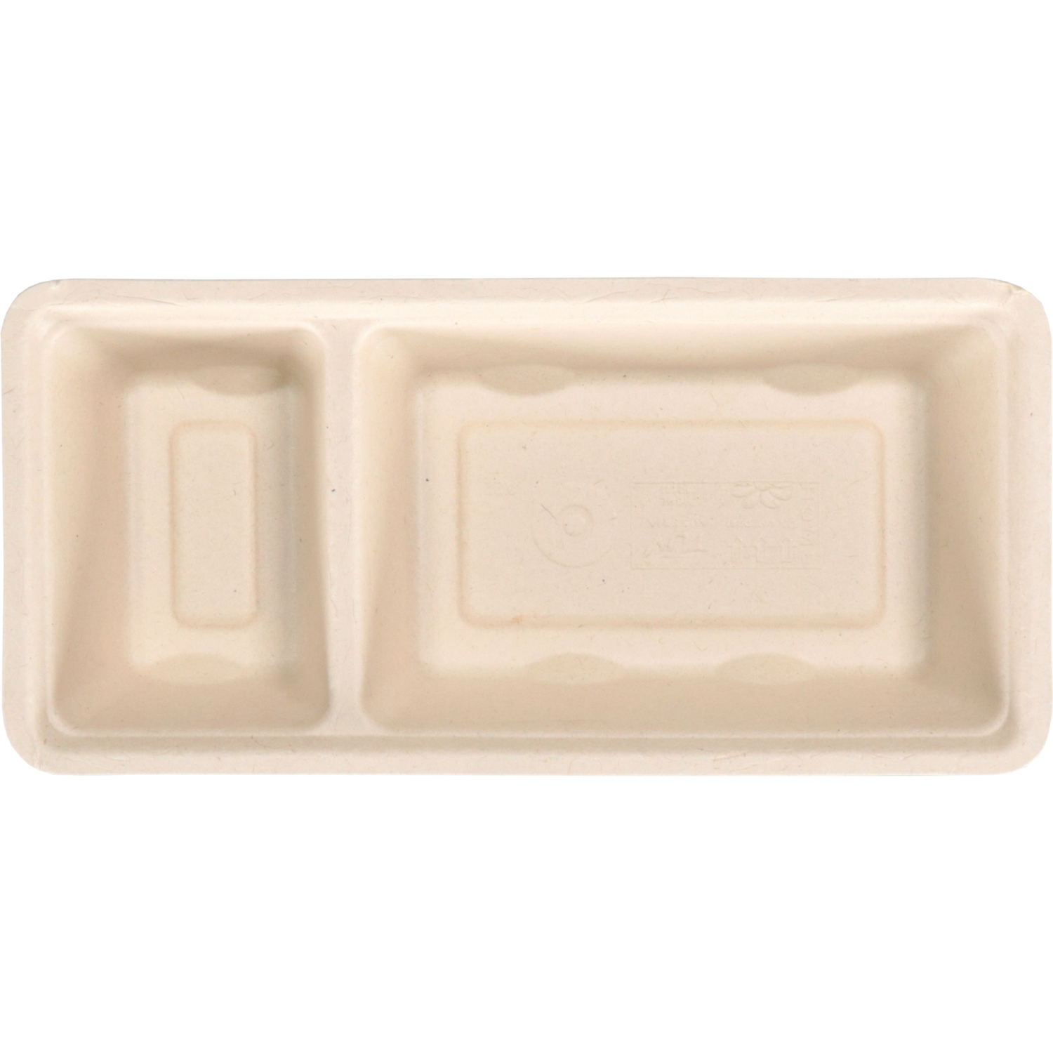 Depa Bak, Bagasse (suikerrietpulp), A22, snackbak, 203x95x30mm, naturel 3