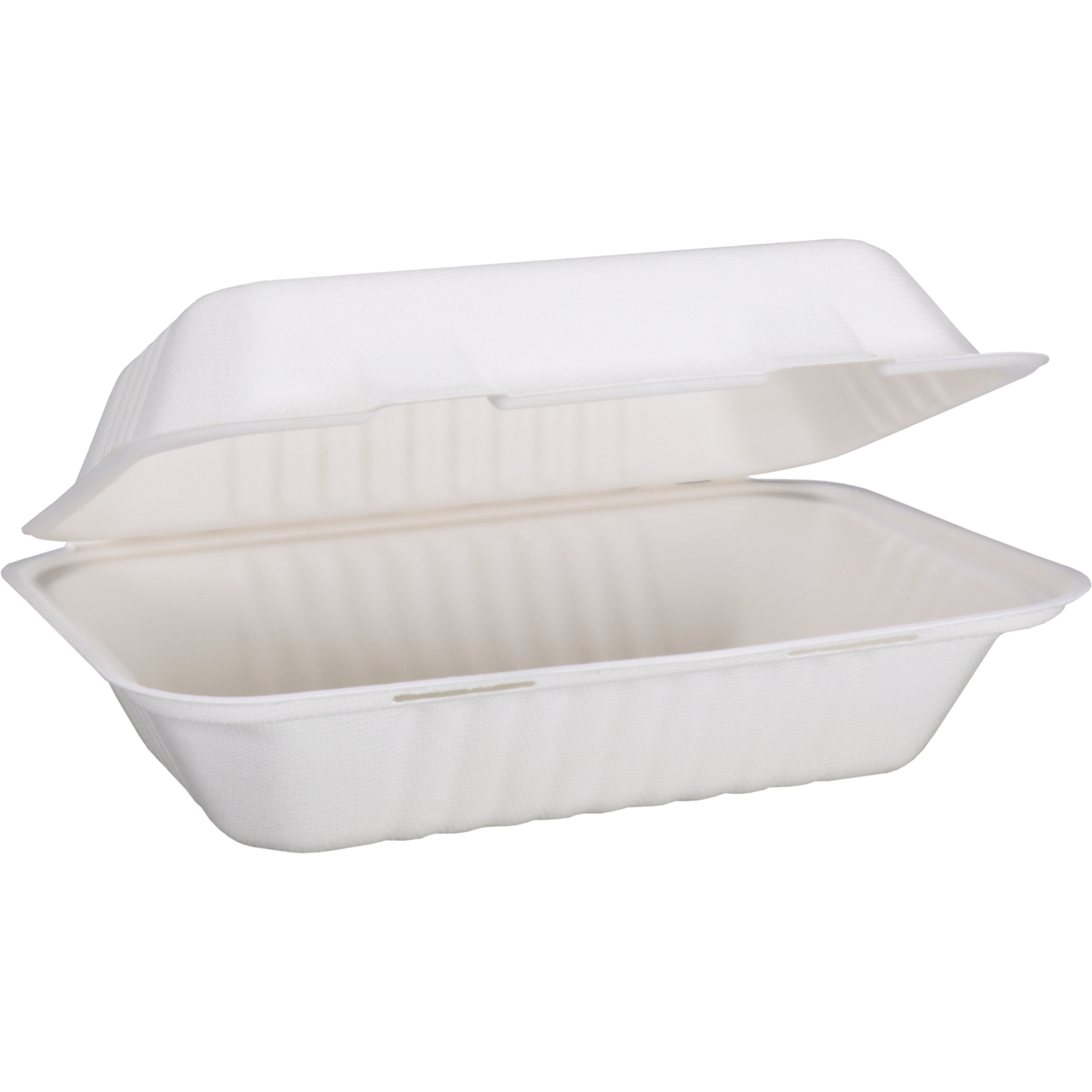 Depa Bak, Bagasse (suikerrietpulp), 1000ml, maaltijdbox, 23x15.5x6.5cm, wit 2
