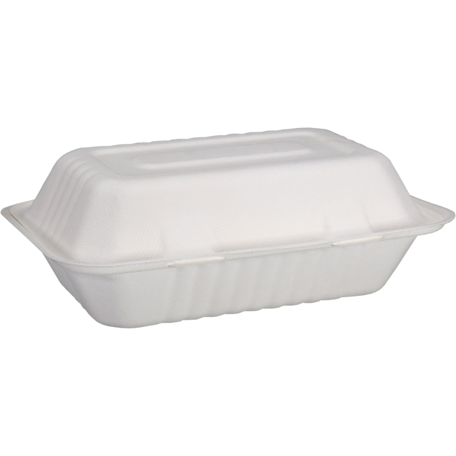Depa Bak, Bagasse (suikerrietpulp), 1000ml, maaltijdbox, 23x15.5x6.5cm, wit 1