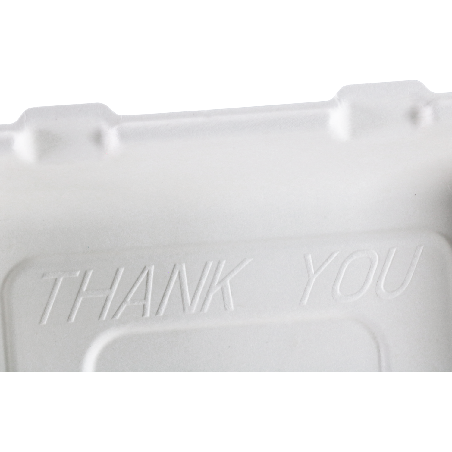 Depa Bak, Bagasse (suikerrietpulp), 1200ml, maaltijdbox, 23x23x7.8cm, wit 4