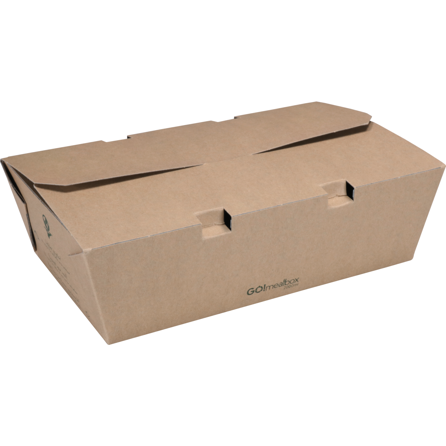 Fonkels Go!Mealbox, 2000ml, 23x14x7.4cm, karton, bruin 1