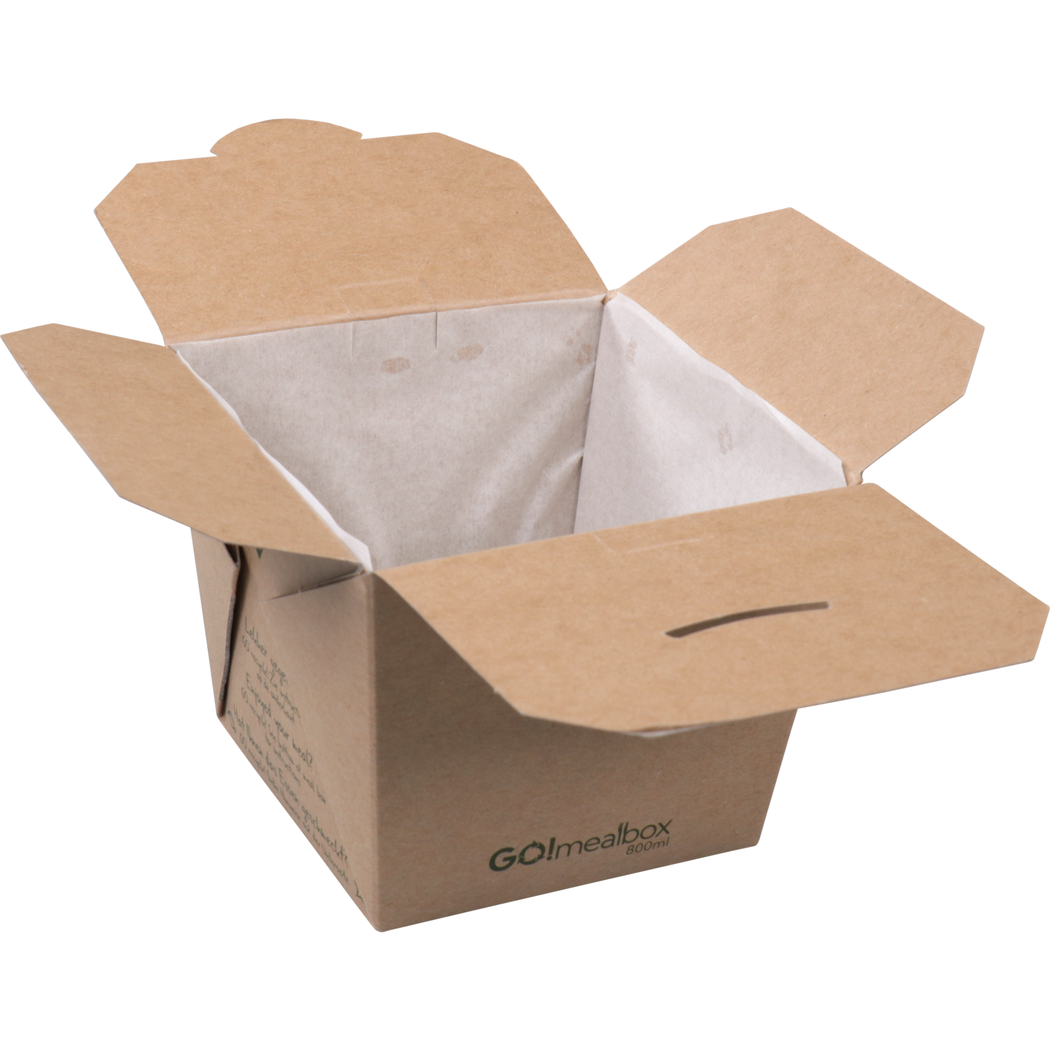 Fonkels Go!Mealbox, 800ml, 8.5x8.5x8.6cm, karton, bruin 2