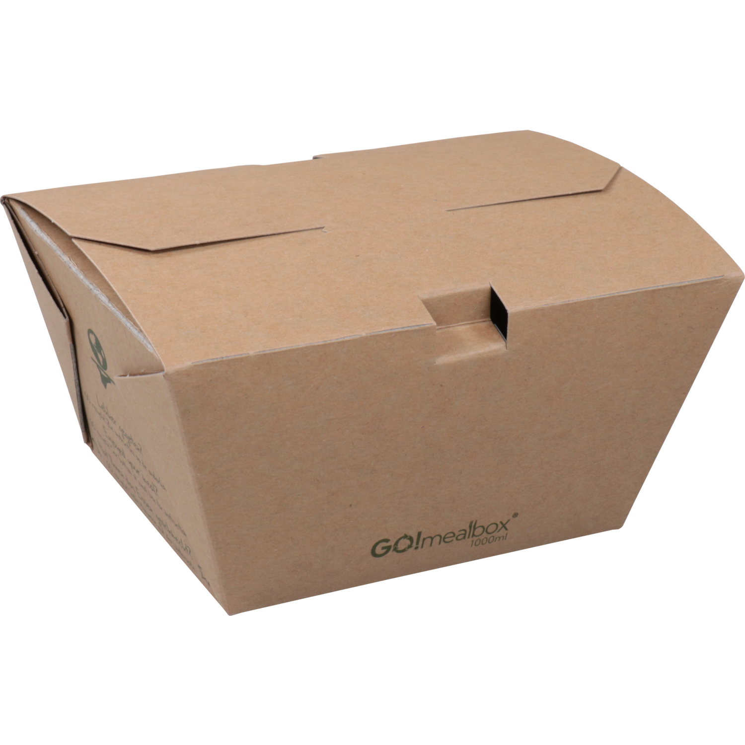 Go!Mealbox, 1000ml, 11.5x9x7.5cm, karton, bruin 1