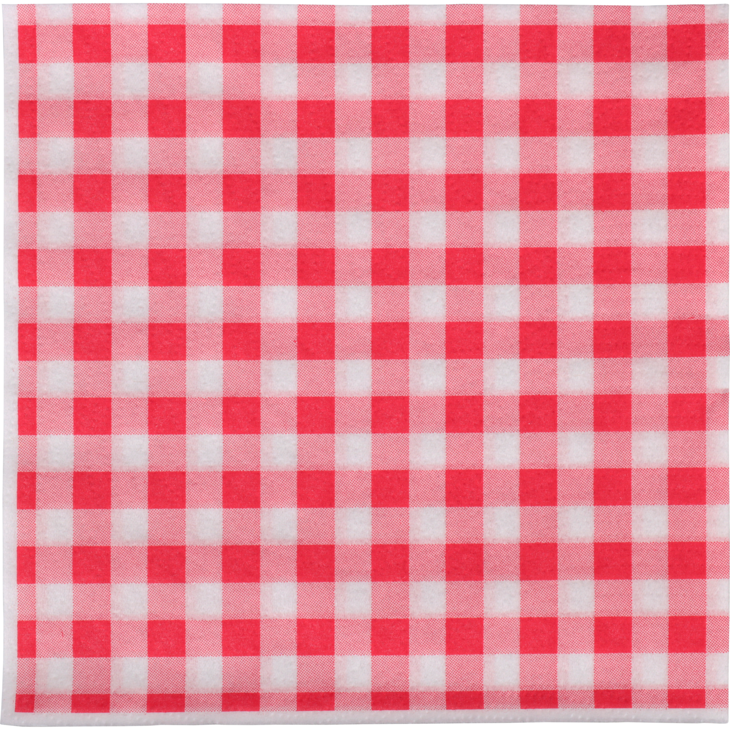 Servet, 1/4 vouw, 1-laags, 32x33cm, papier, rood/wit 1