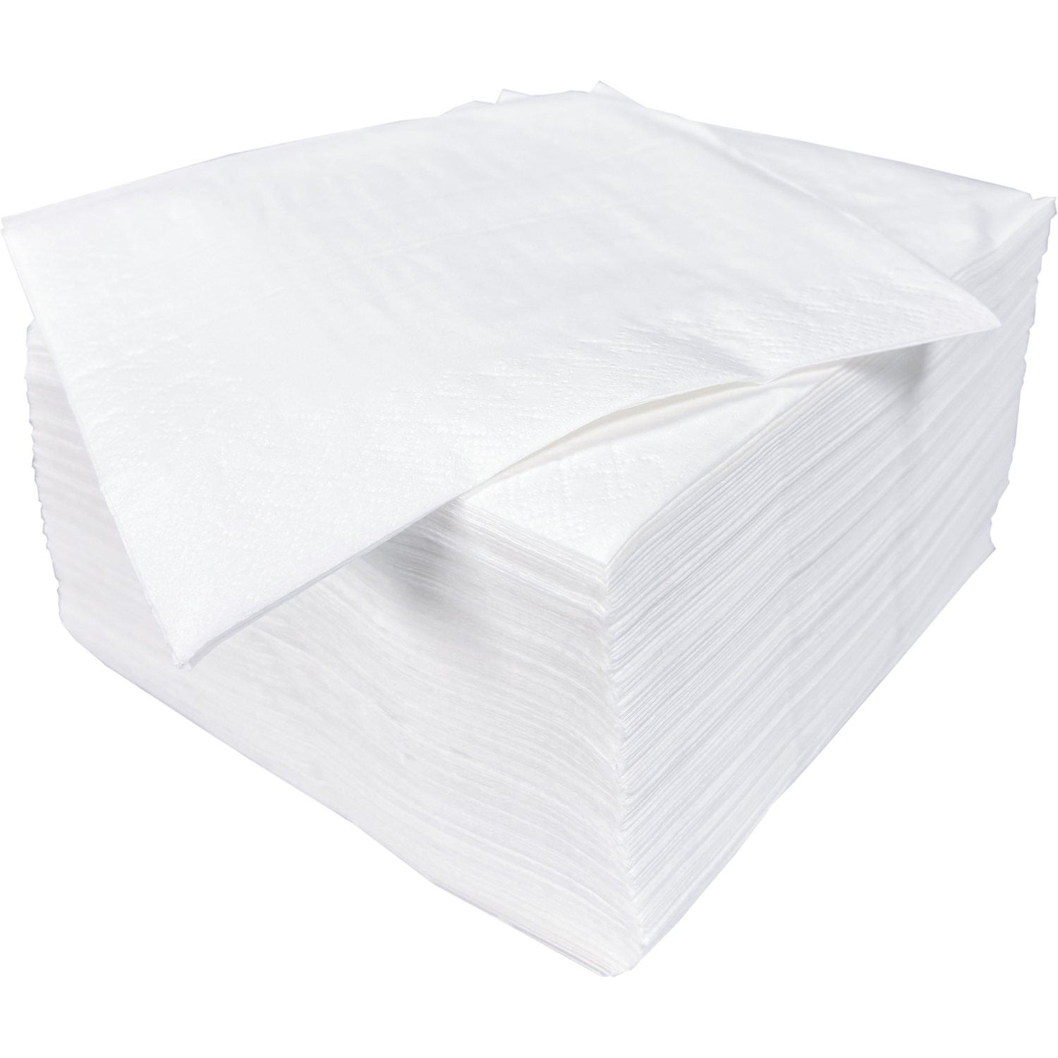 Servet, 1/4 vouw, 2-laags, 33x33cm, cellulose, wit 3