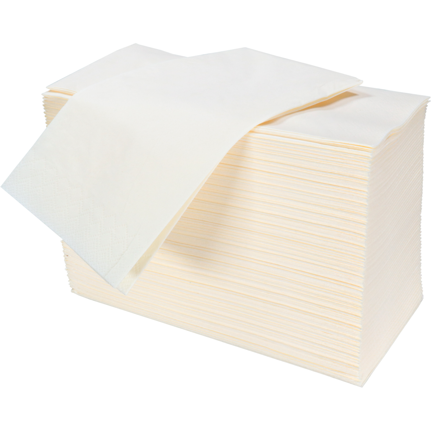 Servet, 1/8 vouw, 3-laags, 40x40cm, cellulose, crème 2