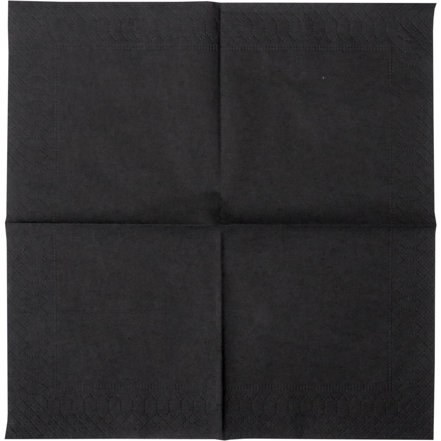 Servet, 1/4 vouw, 2-laags, 24x24cm, papier, zwart 3
