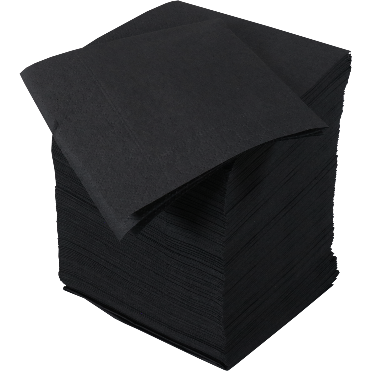 Servet, 1/4 vouw, 2-laags, 24x24cm, papier, zwart 4