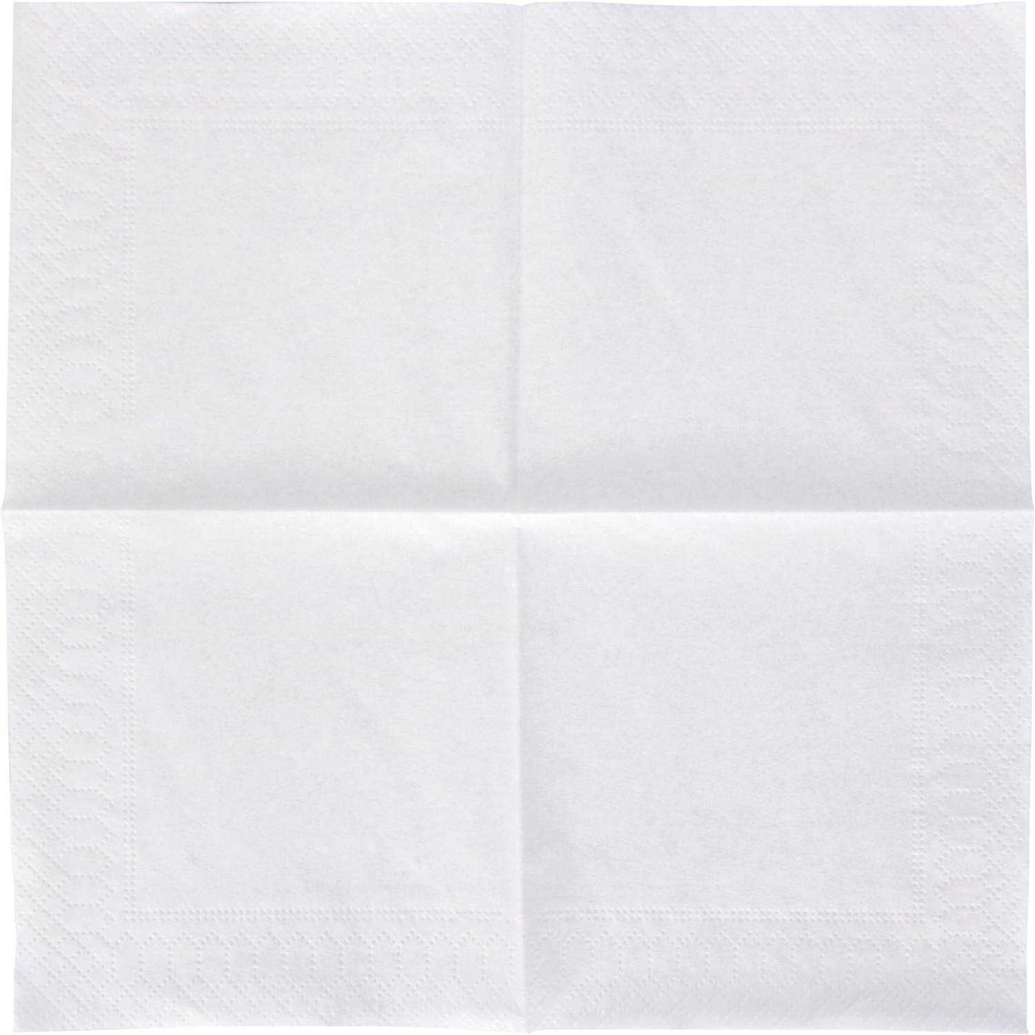 Servet, 1/4 vouw, 2-laags, 24x24cm, papier, wit 2