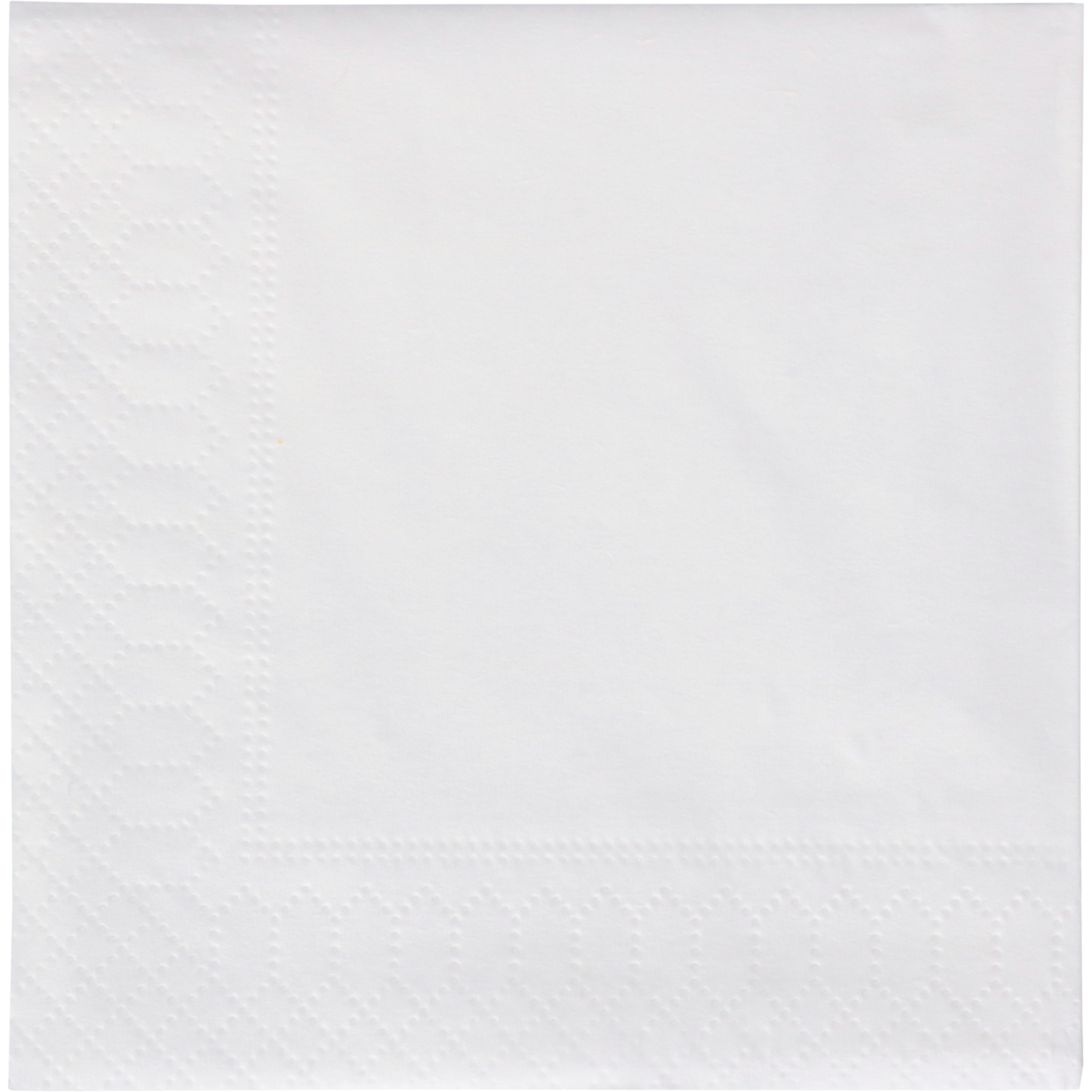 Servet, 1/4 vouw, 2-laags, 24x24cm, papier, wit 1