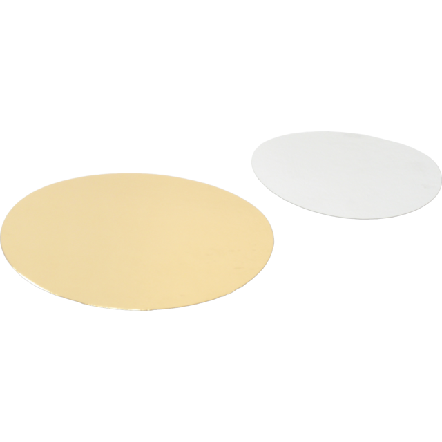 Rondel, Ø16cm, karton + PET, goud/zilver 1