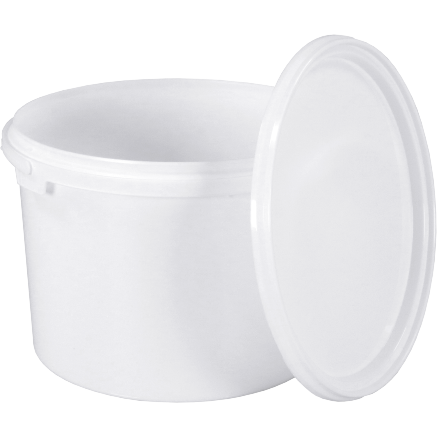Emmer, PP, 136mm, ∅200mm, rond, 2.5l, wit 2