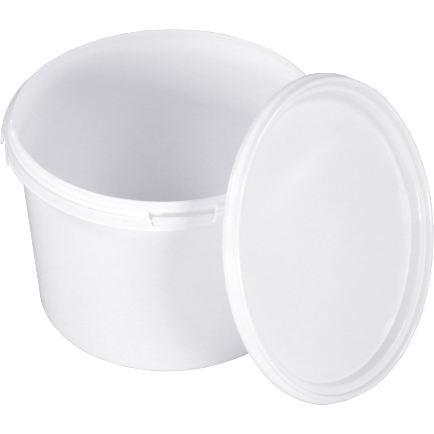 Emmer, PP, 136mm, ∅200mm, rond, 2.5l, wit 3