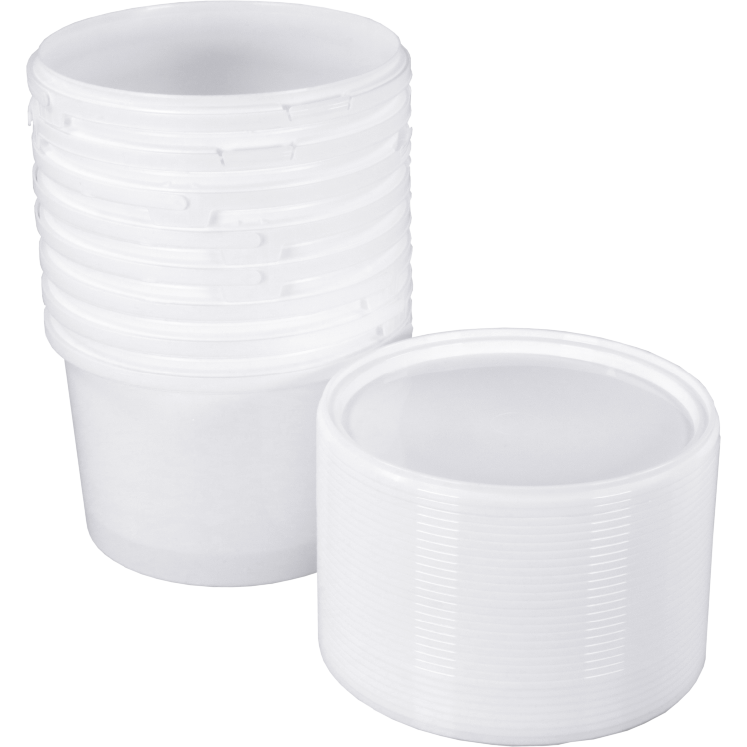 Emmer, PP, 136mm, ∅200mm, rond, 2.5l, wit 4