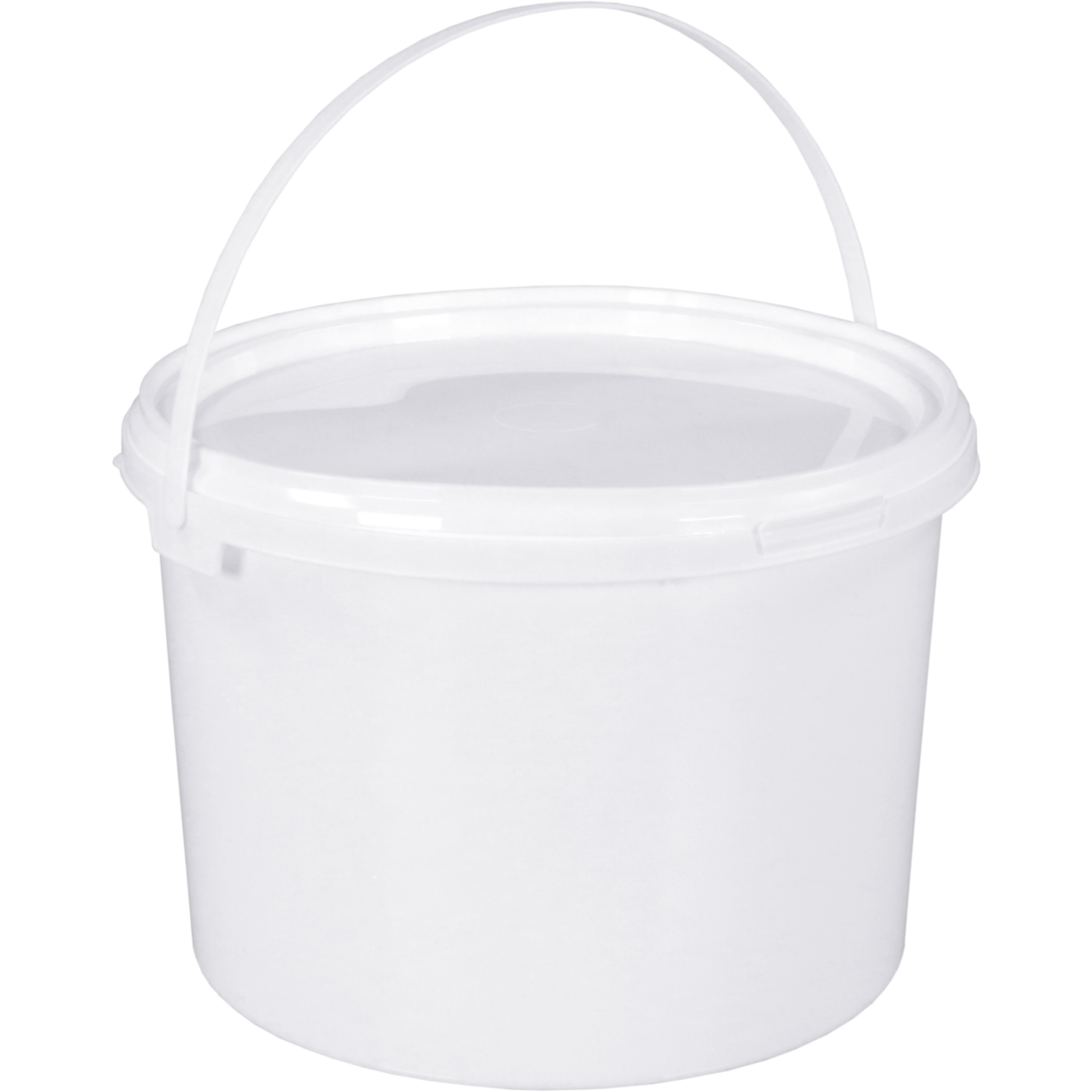 Emmer, PP, 136mm, ∅200mm, rond, 2.5l, wit 1