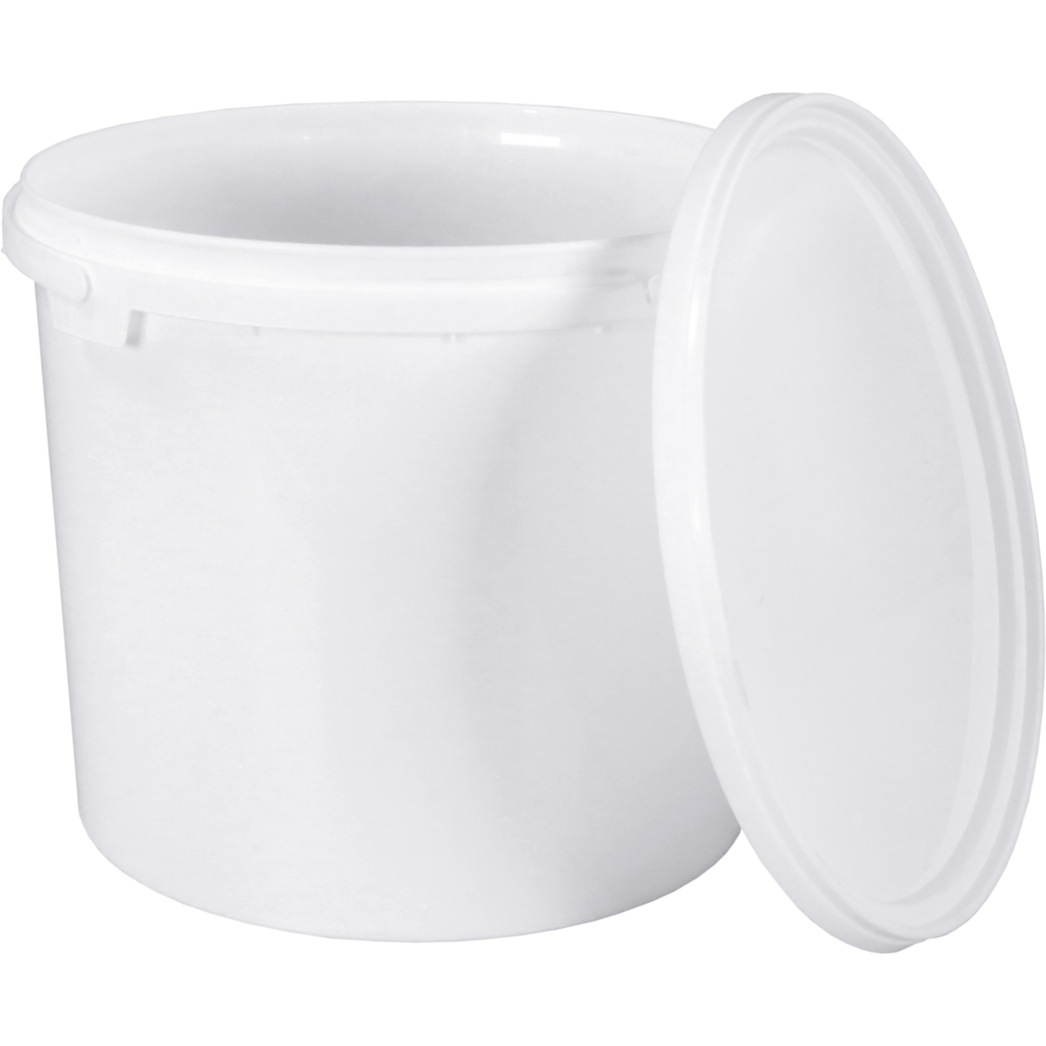 Emmer, PP, 187mm, ∅225mm, rond, 5l, wit 2