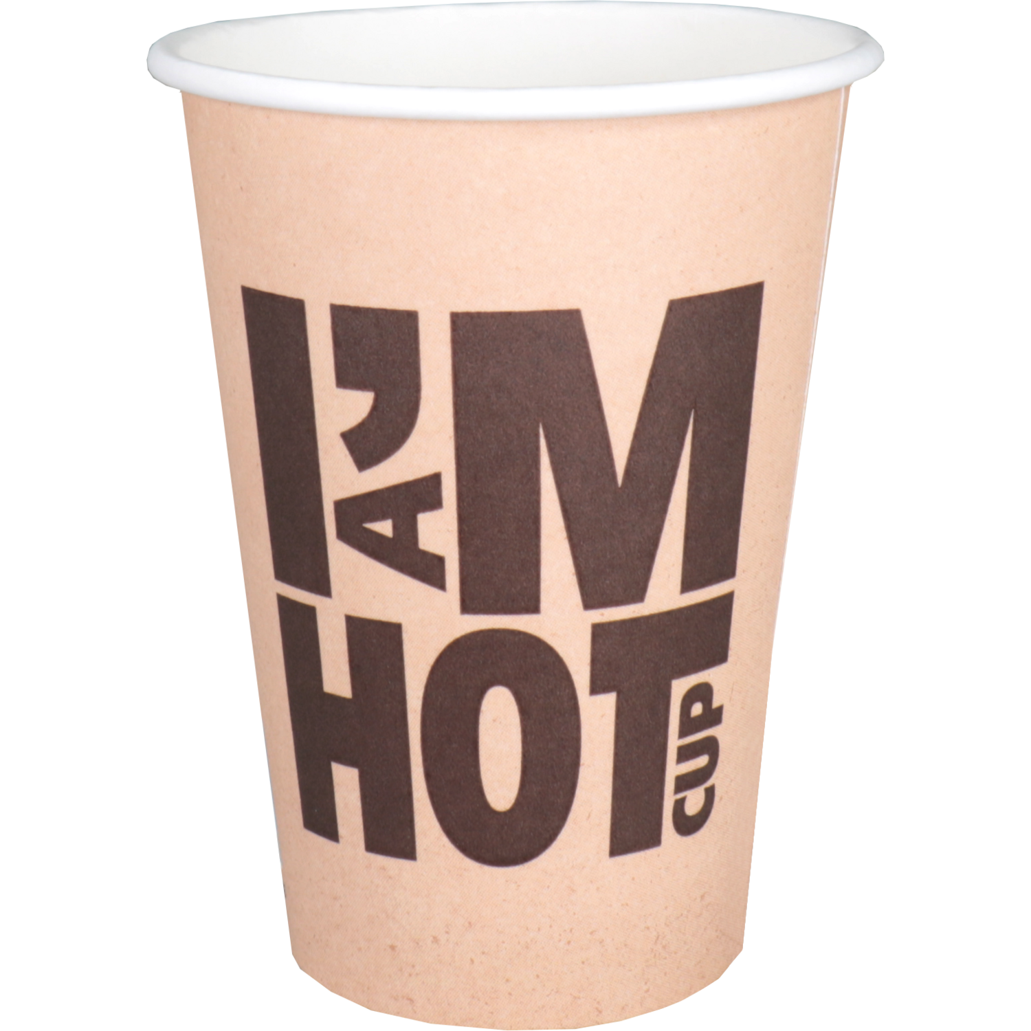 Depa, Koffiebeker, I´M a HOT cup, Karton + PE, 180ml, 7.5oz, Ø70.3mm, bruin 1