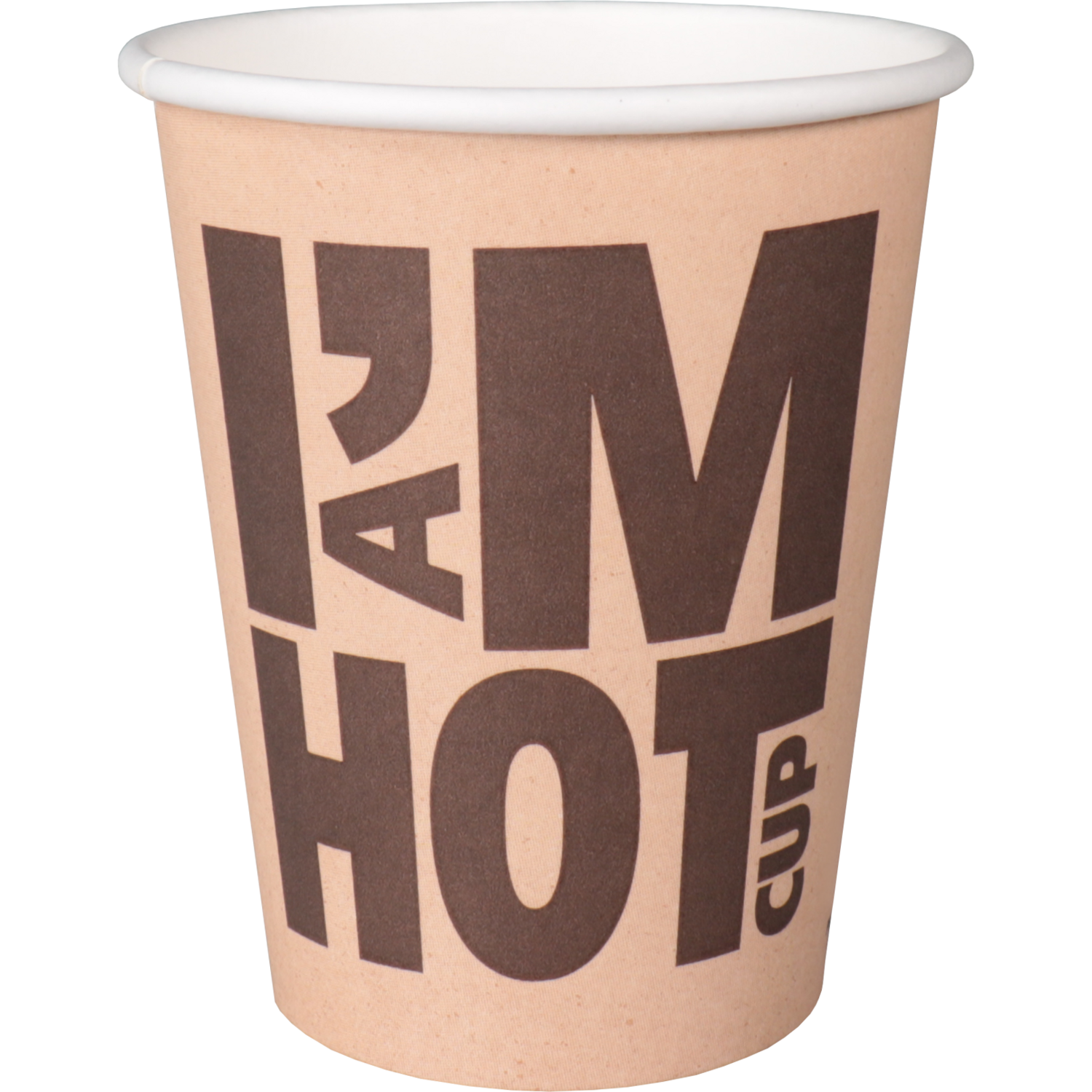 Depa, Koffiebeker, I´M a HOT cup, Karton + PE, 250ml, 8oz, Ø80mm, bruin 1