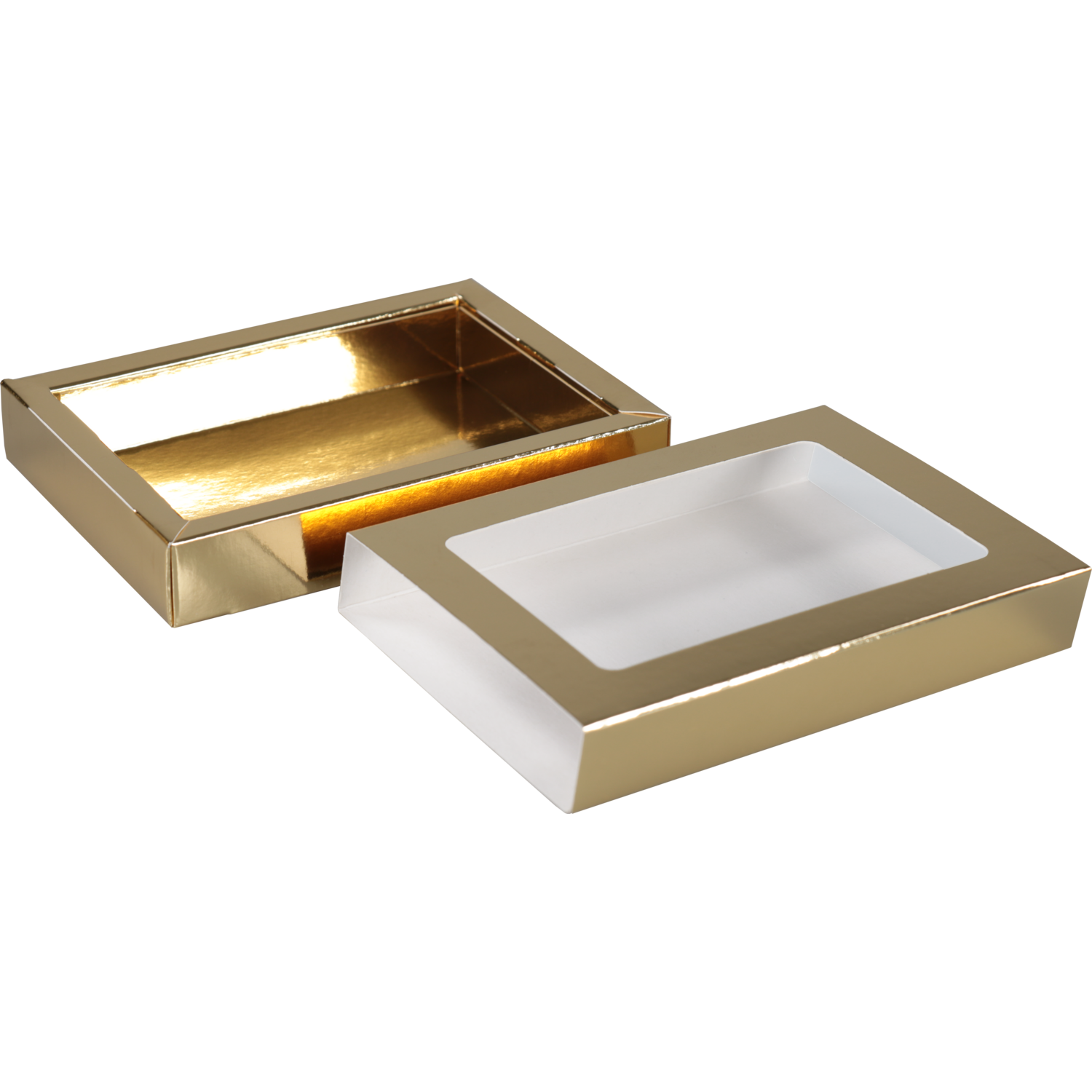  Chocoladeletterdoos, GK4, karton + PET, 149x109x31mm, Sinterklaas, goud 3