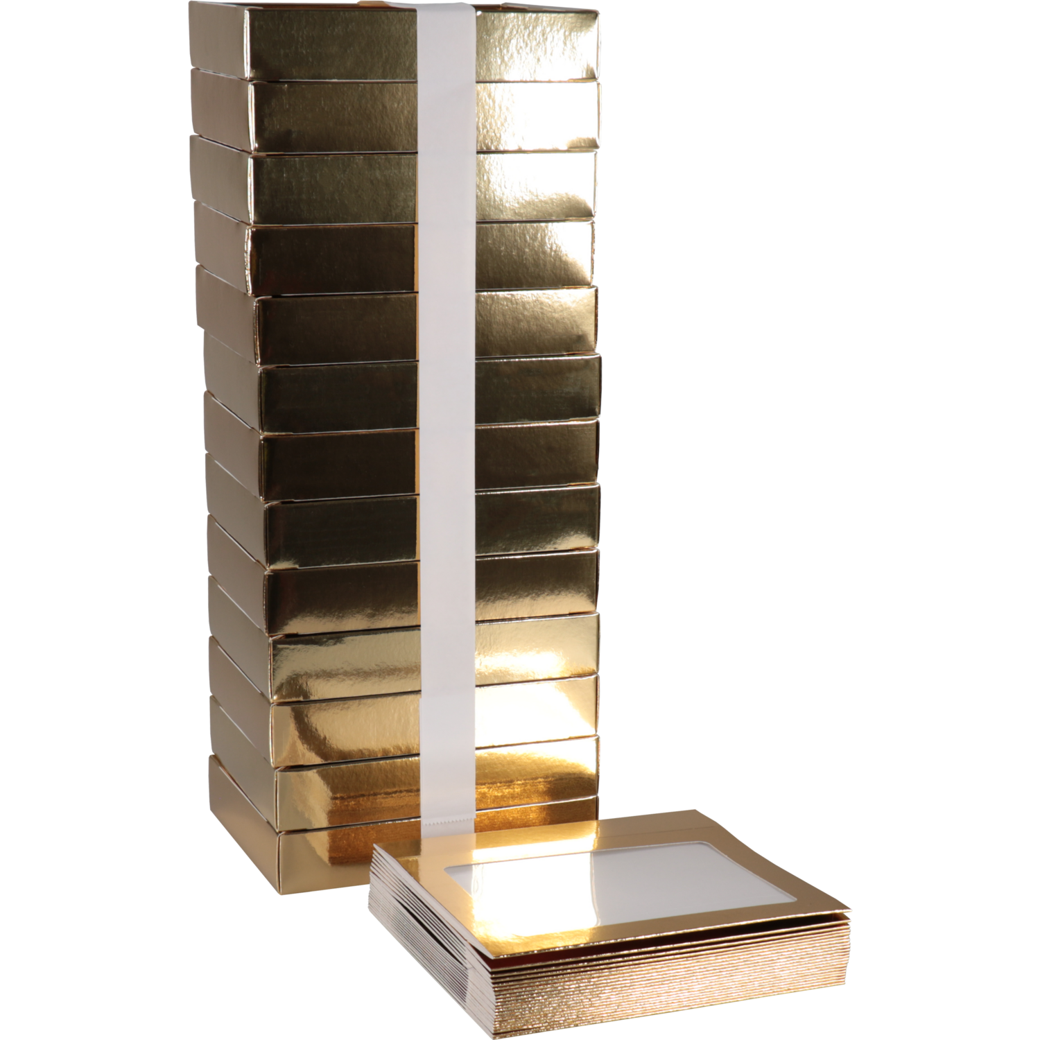  Chocoladeletterdoos, GK4, karton + PET, 149x109x31mm, Sinterklaas, goud 4