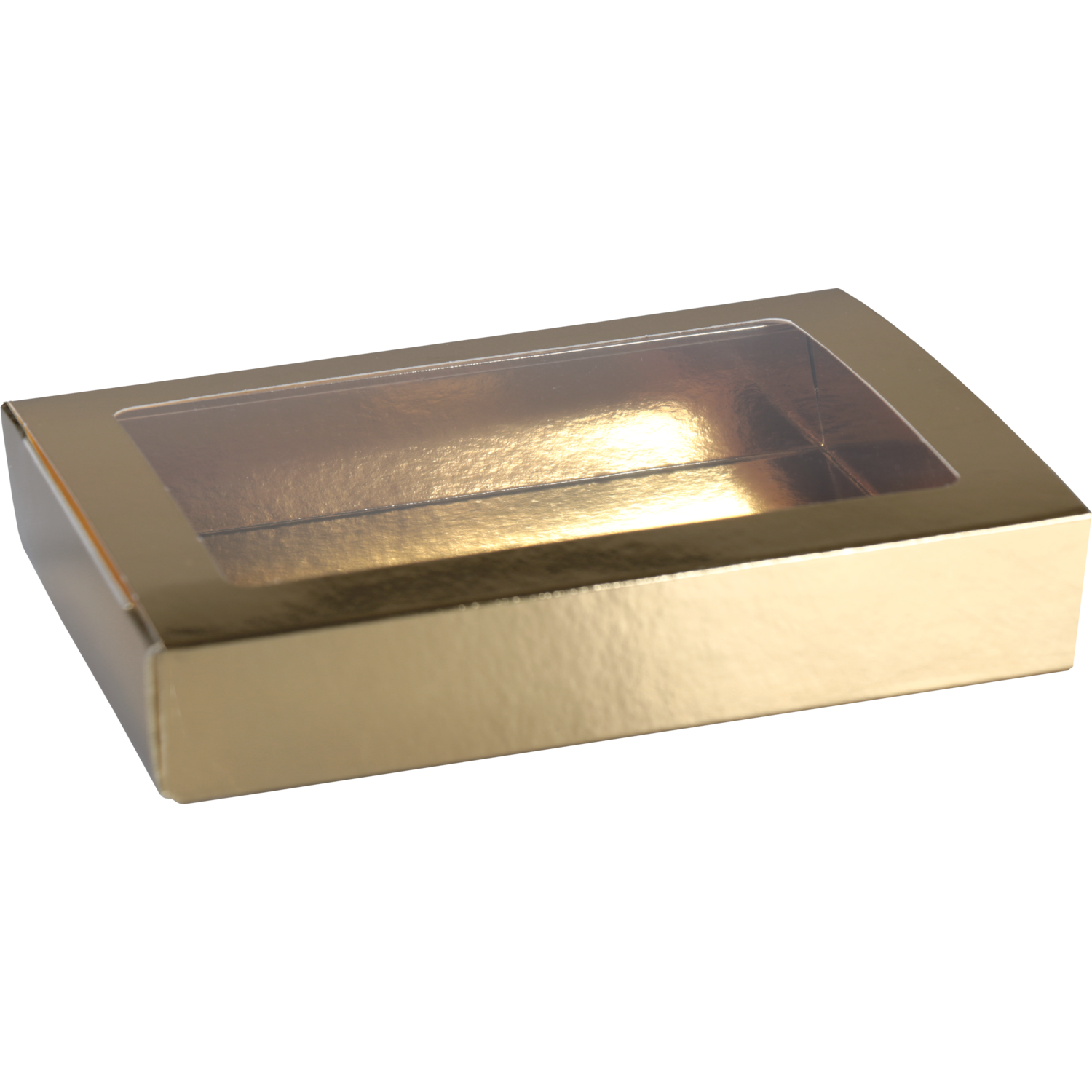  Chocoladeletterdoos, GK4, karton + PET, 149x109x31mm, Sinterklaas, goud 1