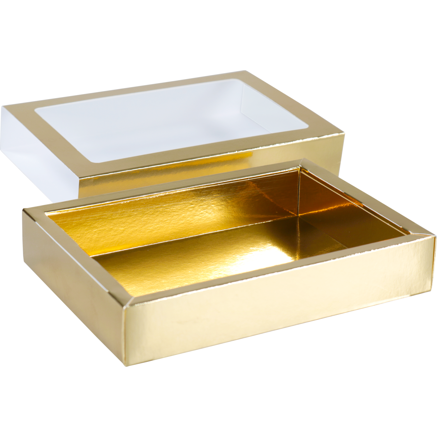  Chocoladeletterdoos, GK7, karton + PET, 196x141x38mm, Sinterklaas, goud 3