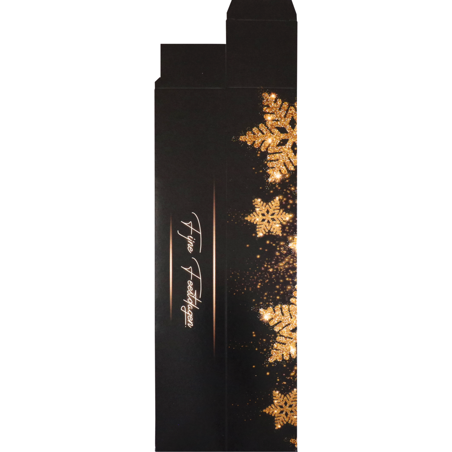  Staafdoos, Glittersterren, karton, 60x60x320mm, Kerstmis,  3