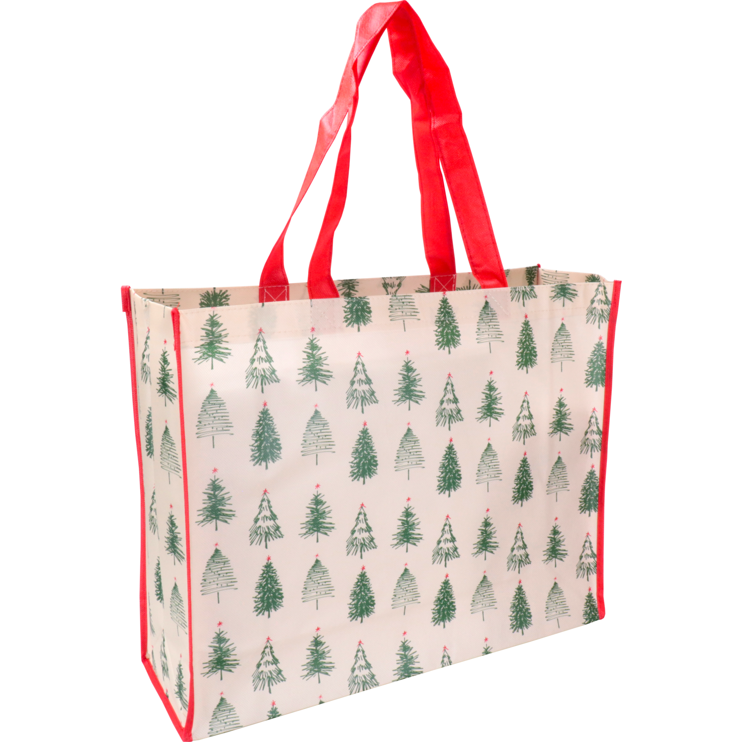 Shopper, Kerstmis, PP, Kerstboompjes, 45x 15x36cm,  1