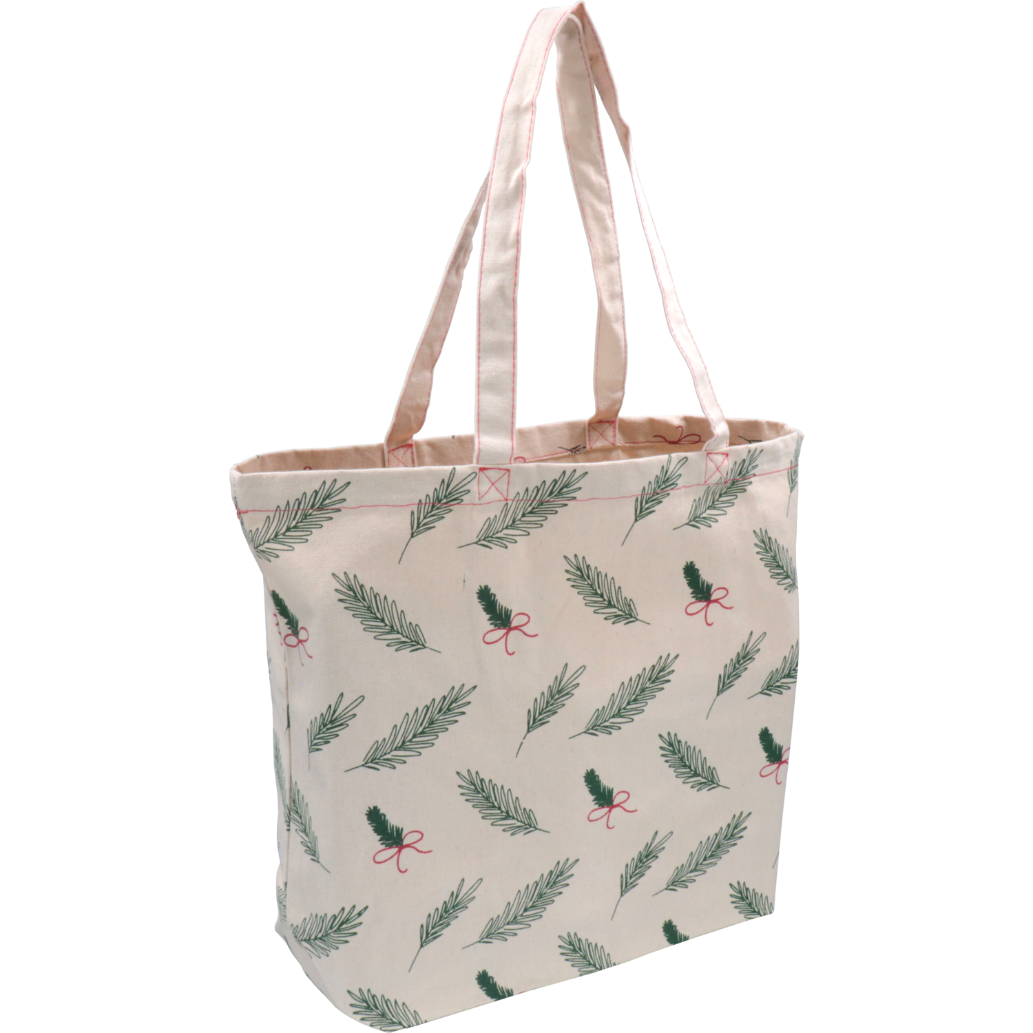 Shopper, Kerstmis, Canvas, Kersttakjes en strikjes, 45x 15x36cm,  2