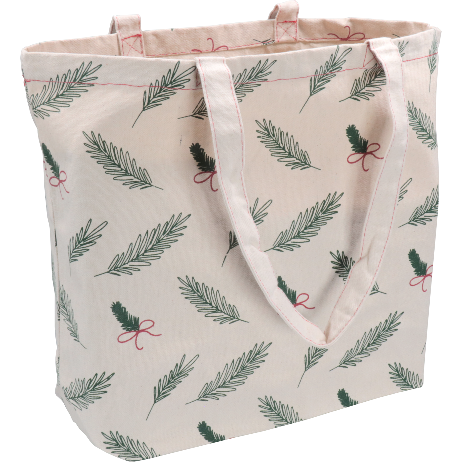 Shopper, Kerstmis, Canvas, Kersttakjes en strikjes, 45x 15x36cm,  3