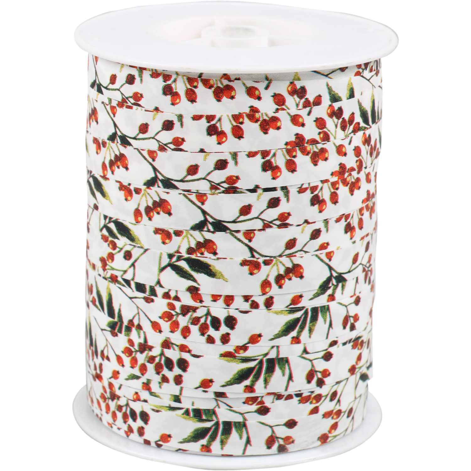 Lint, 10mm, 250m, Snow Berries, PP, wit/groen/rood 1