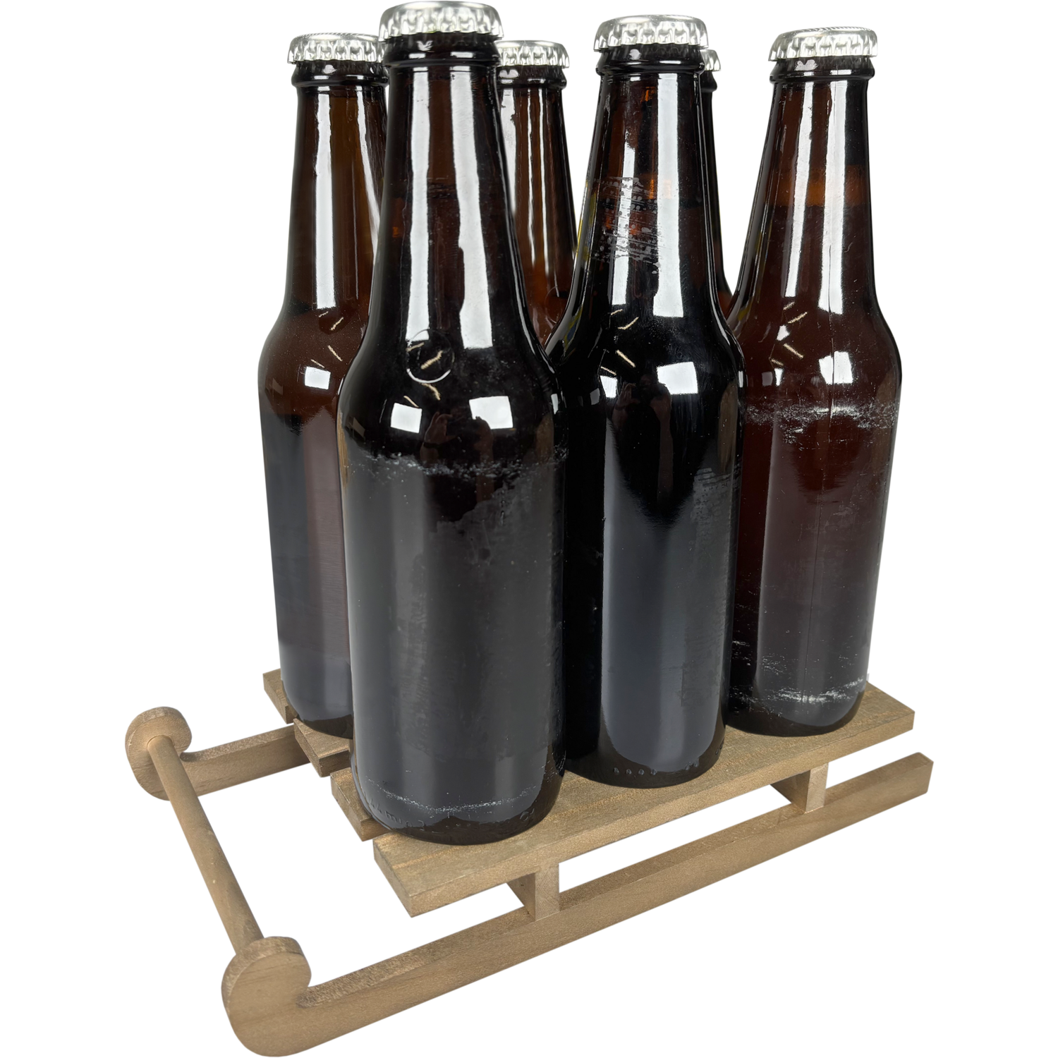 Houten slee, 25x13.5x4cm, hout, naturel 2