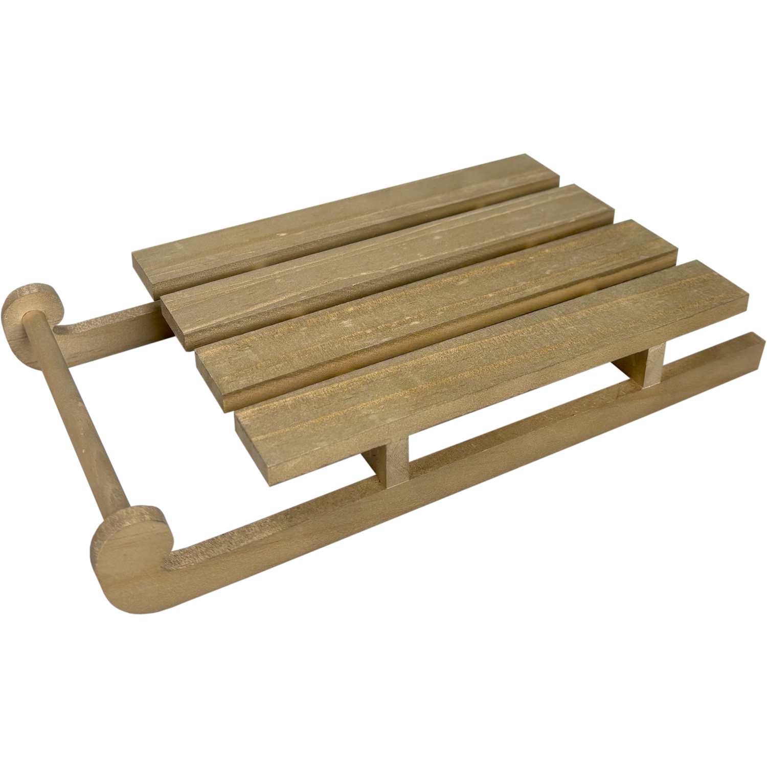 Houten slee, 25x13.5x4cm, hout, naturel 3