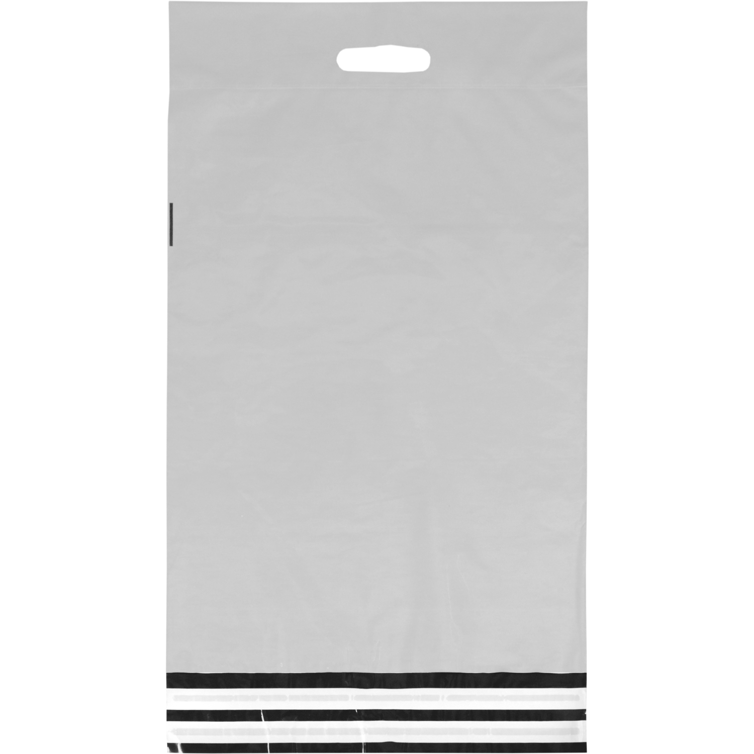Zak, Verzendzak met handvat, Gerecycled LDPE, 36x54cm, 65my, wit 2