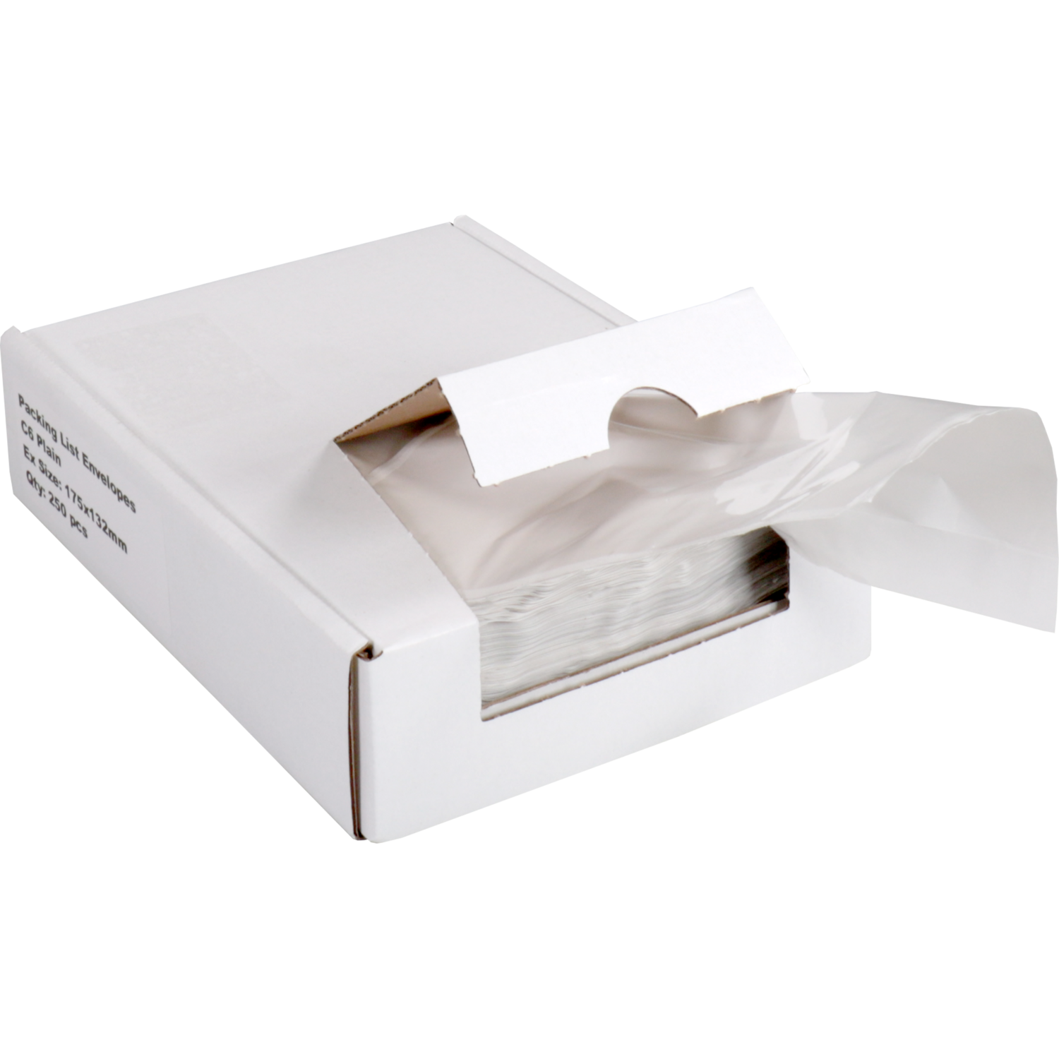 SendProof® Envelop, paklijstenvelop, 165x122mm, A6/C6, zelfklevend, lDPE, transparant 2