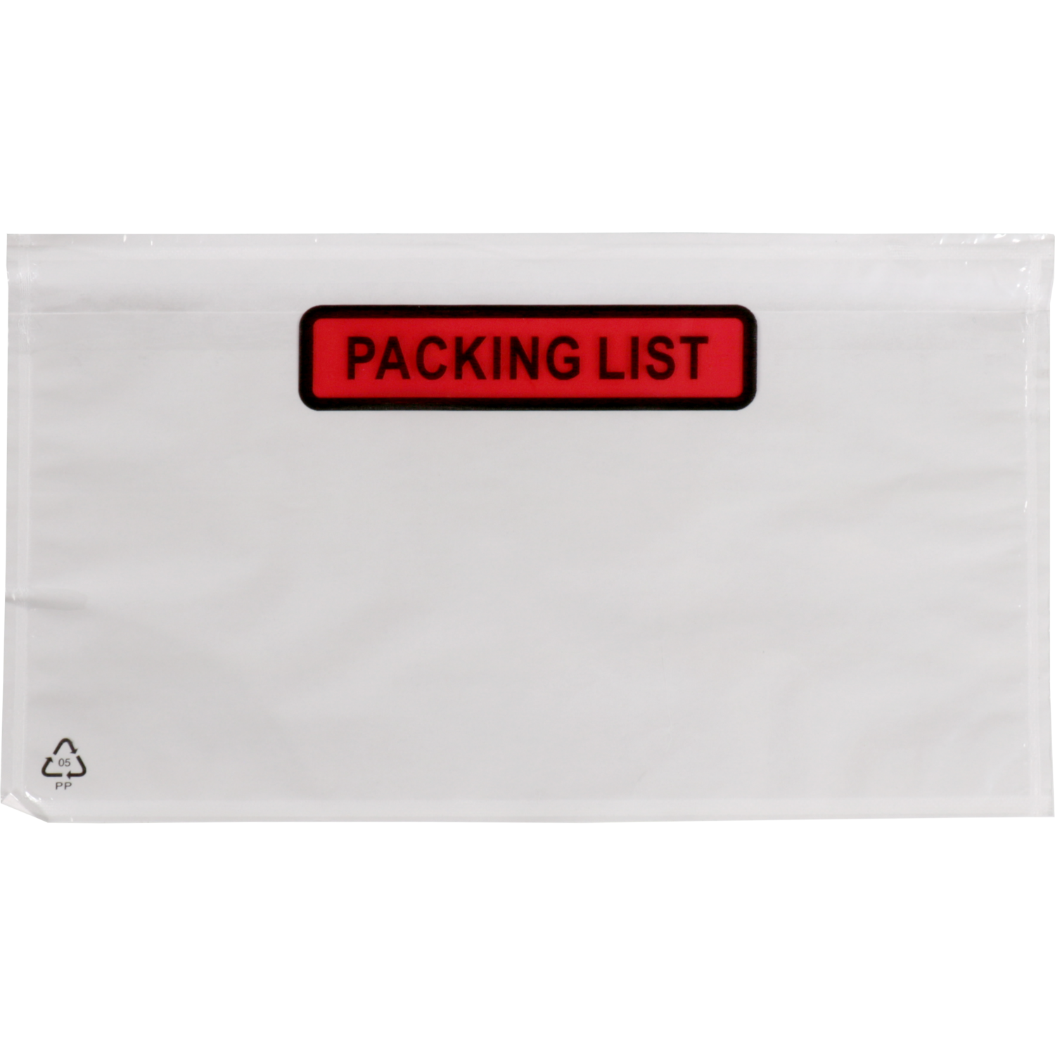 SendProof® Envelop, paklijstenvelop, packing list, 220x115mm, DL, zelfklevend, lDPE, transparant 1