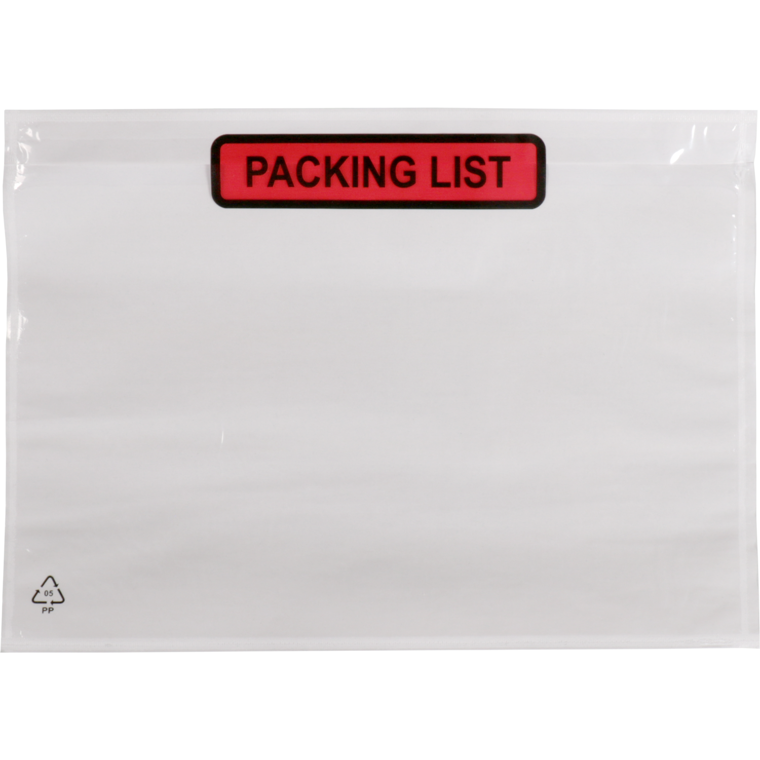 SendProof® Envelop, paklijstenvelop, packing list, 225x165mm, A5/C5, zelfklevend, lDPE, transparant 1