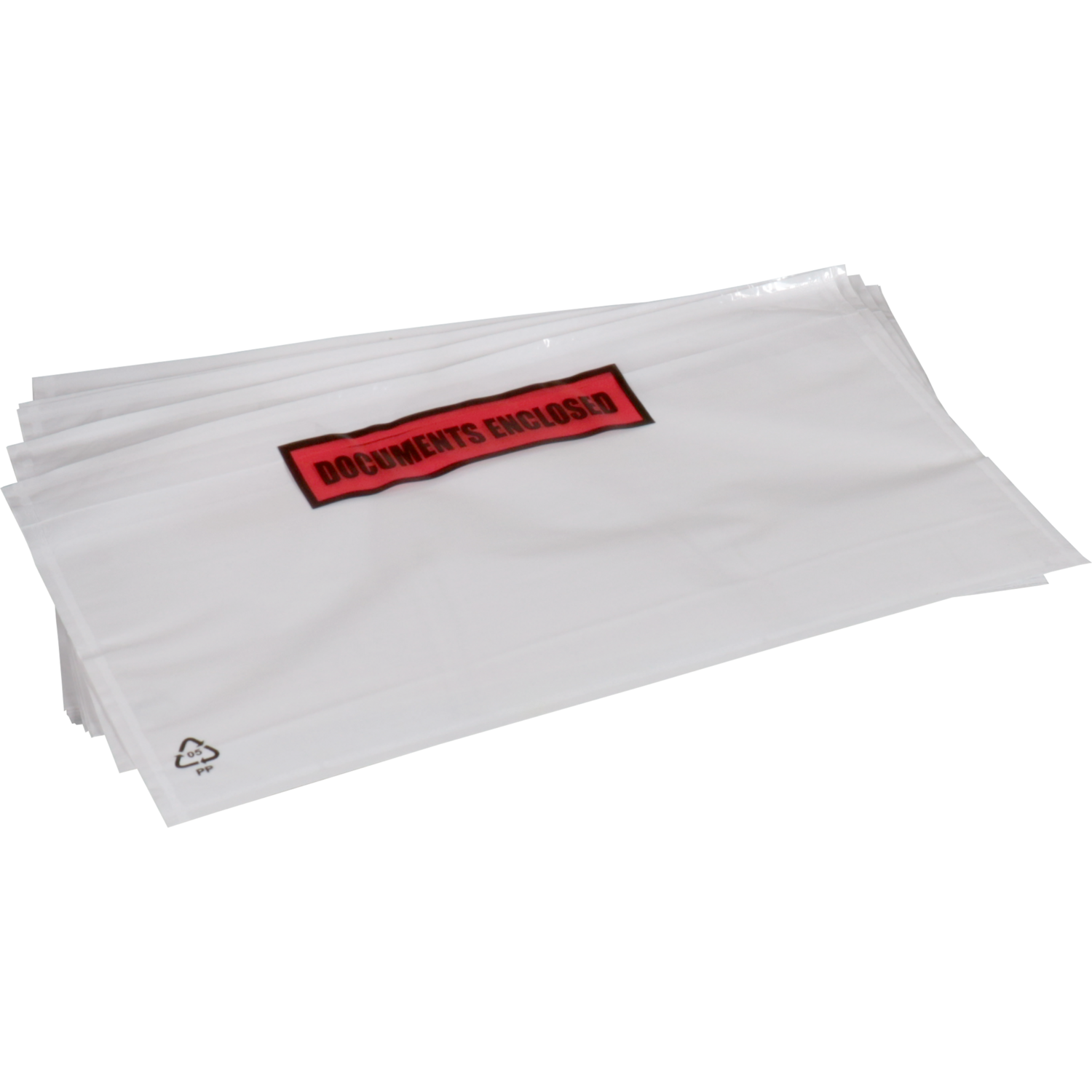 SendProof® Envelop, paklijstenvelop, documents enclosed, 225x122mm, DL, zelfklevend, lDPE, wit/transparant 2