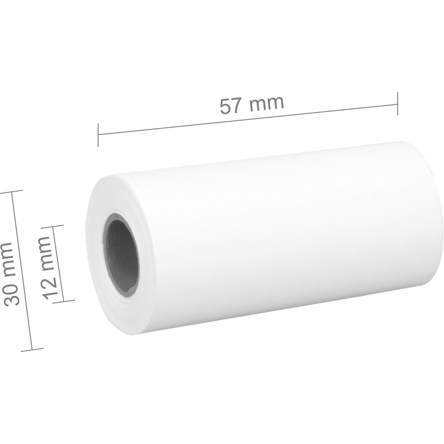 Thermorol, 57x30x12mm, papier, wit 3