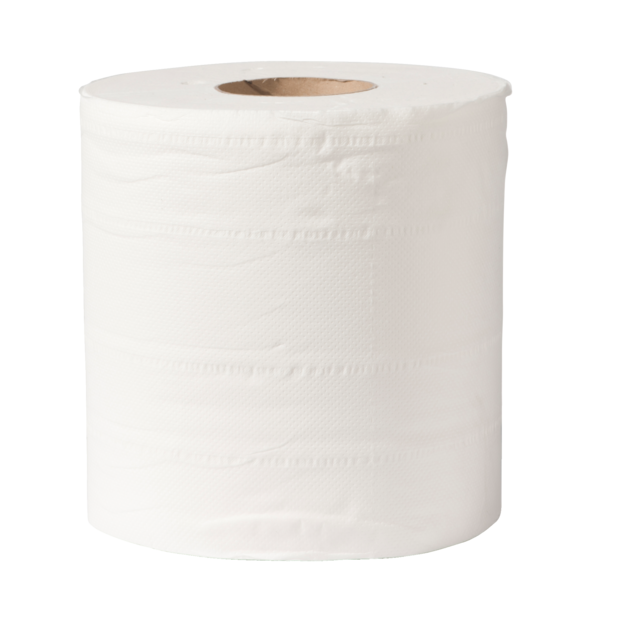 Poetspapier, 2-laags, 20cm, 100m, cellulose, wit 1