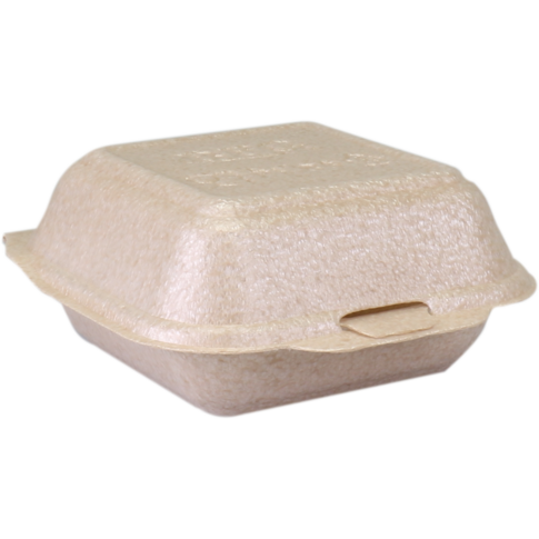 Bak, XPP, hamburgerbox, 150x150x70mm, beige